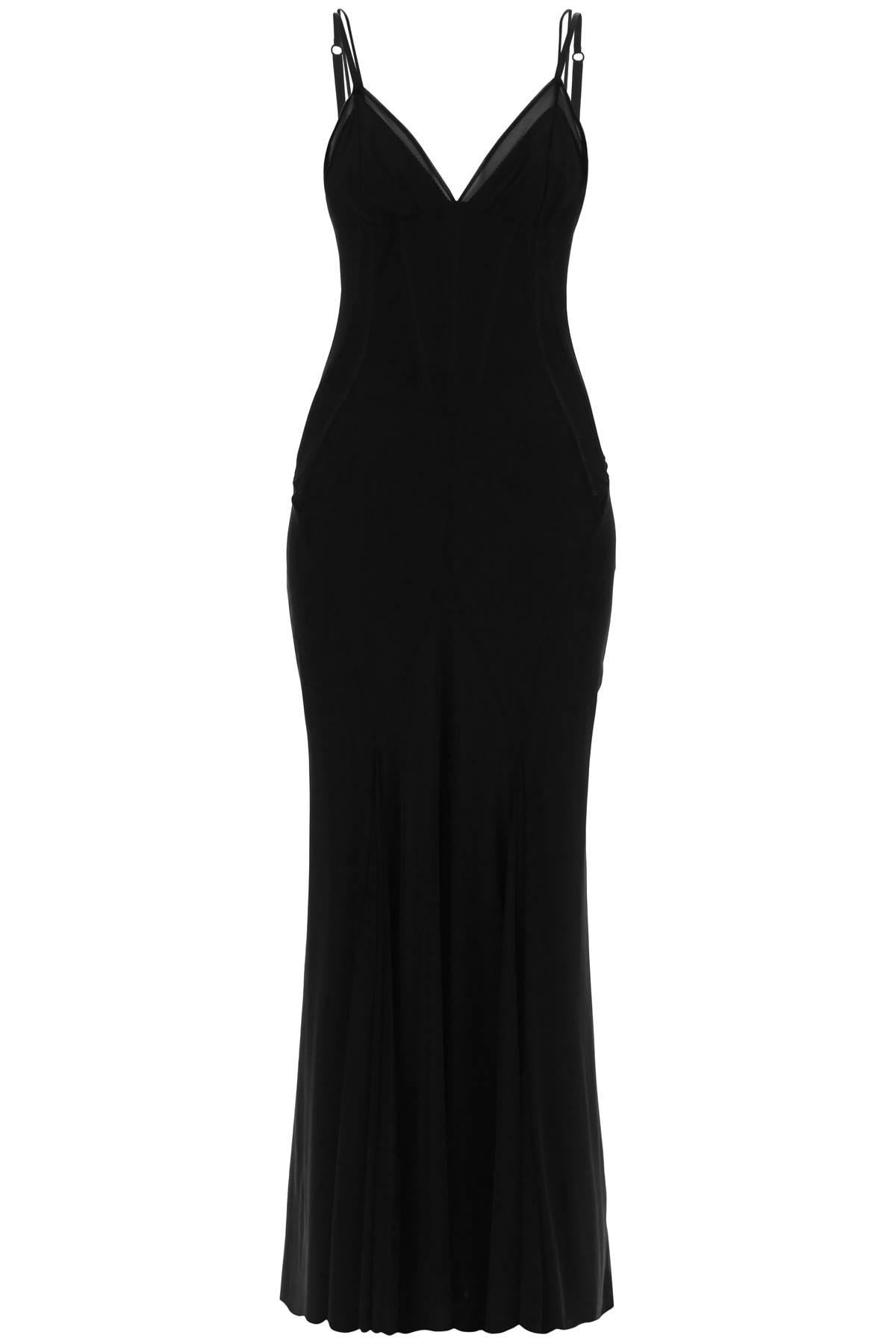 Dolce & Gabbana Stretch Tulle Maxi Bustier Dress In - 1