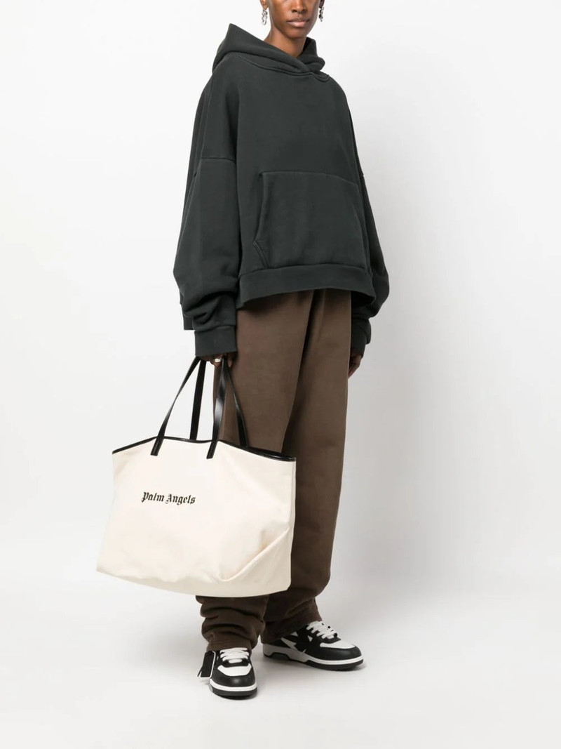 Palm Angels PALM ANGELS WOMEN Classic Logo Tote Bag Off White/Black outlook