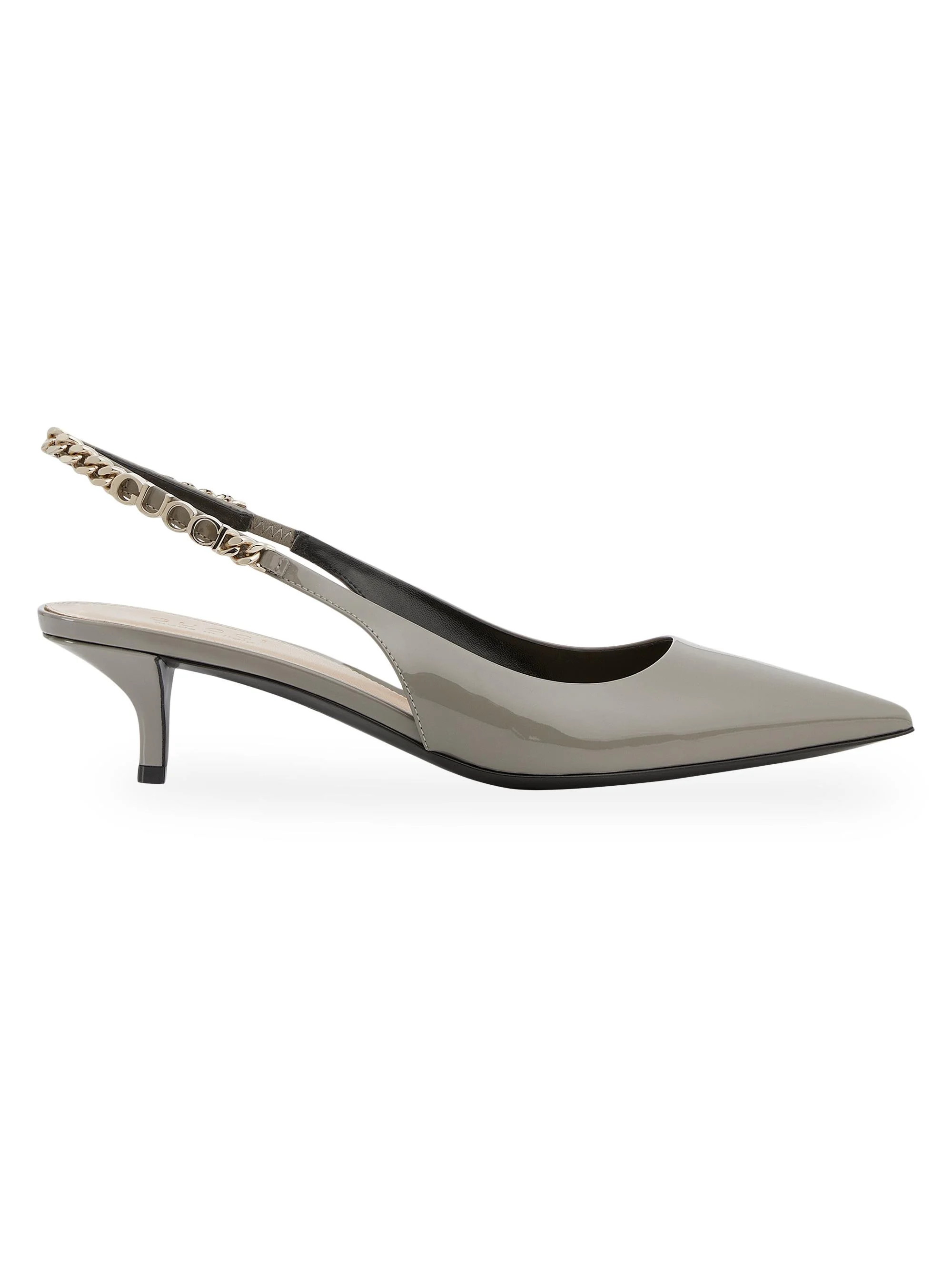 Women's Signoria 45MM Chain-Embellished Slingback Pumps - New Fango - 1