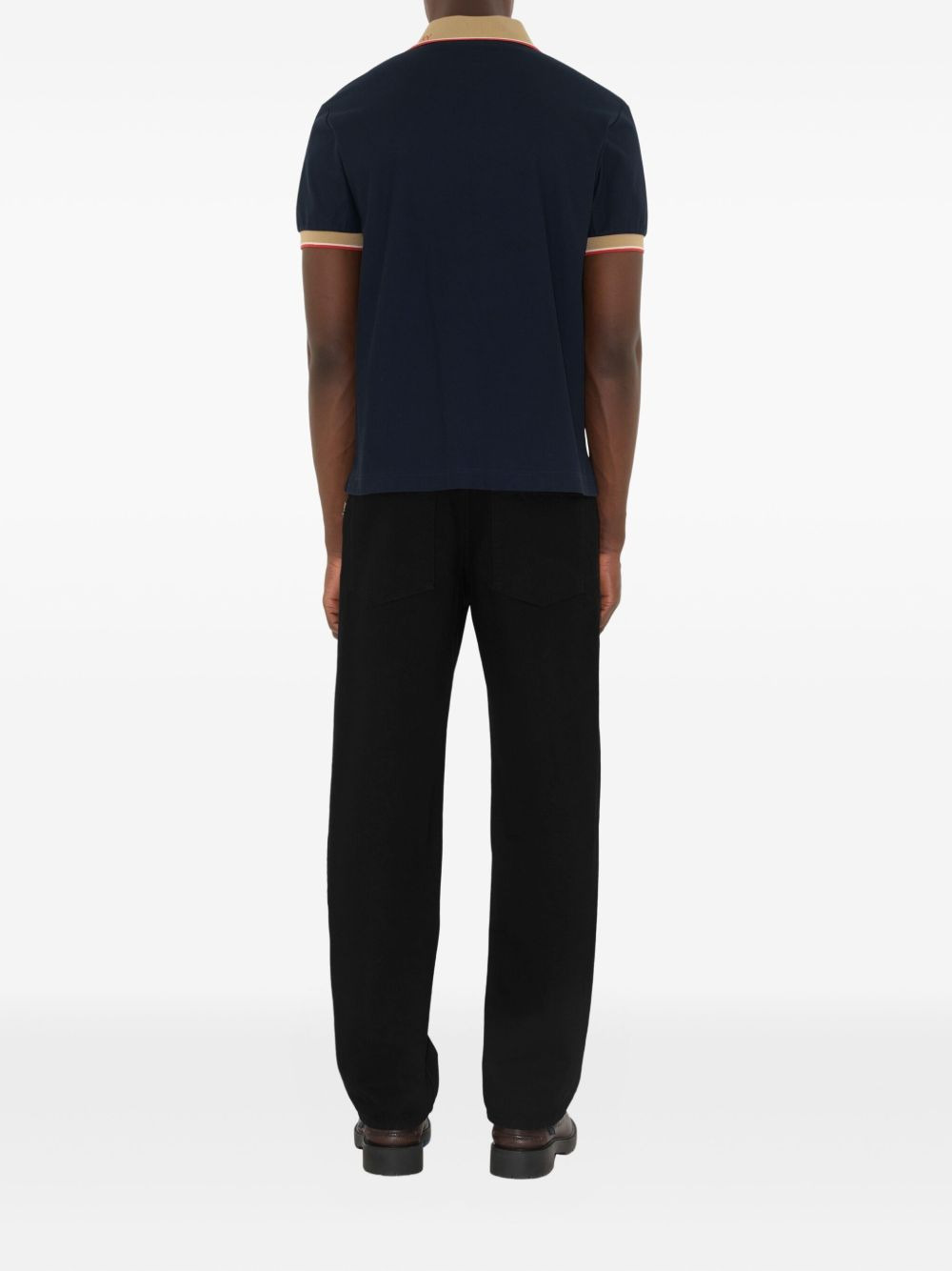 Burberry Men Short Sleeves Polo With Logo - 3