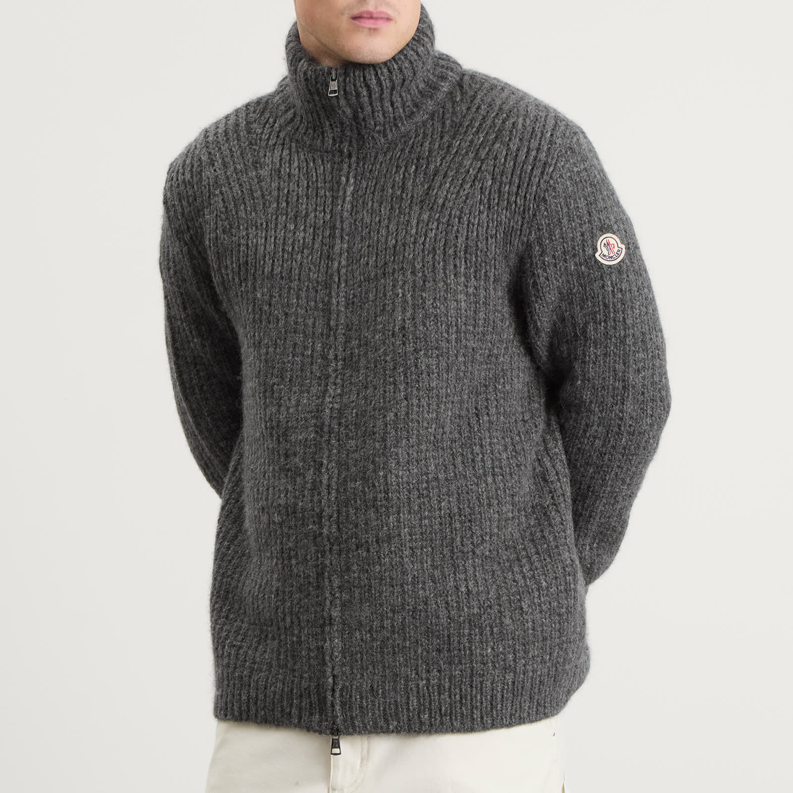 Moncler Alpaca Wool Zip Jumper - 2