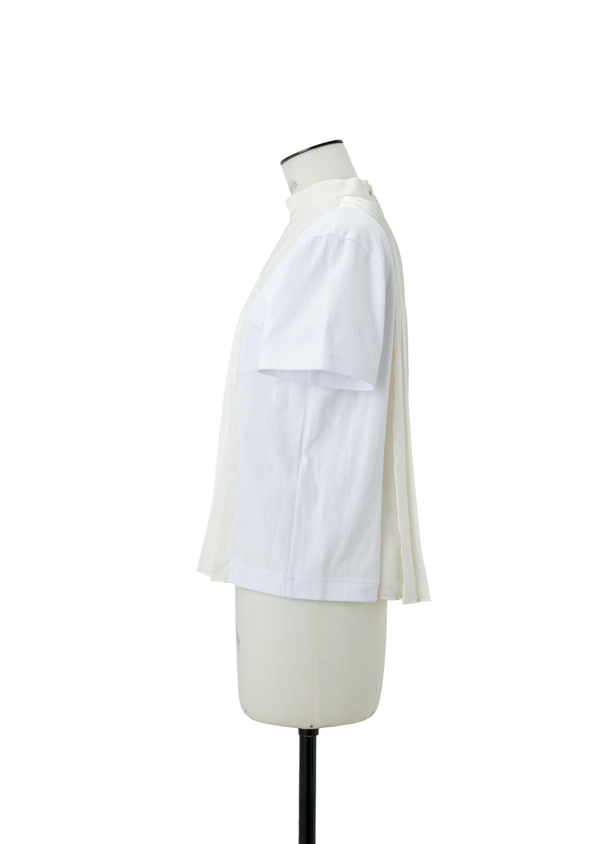 Cotton Jersey x Satin T-Shirt - 3