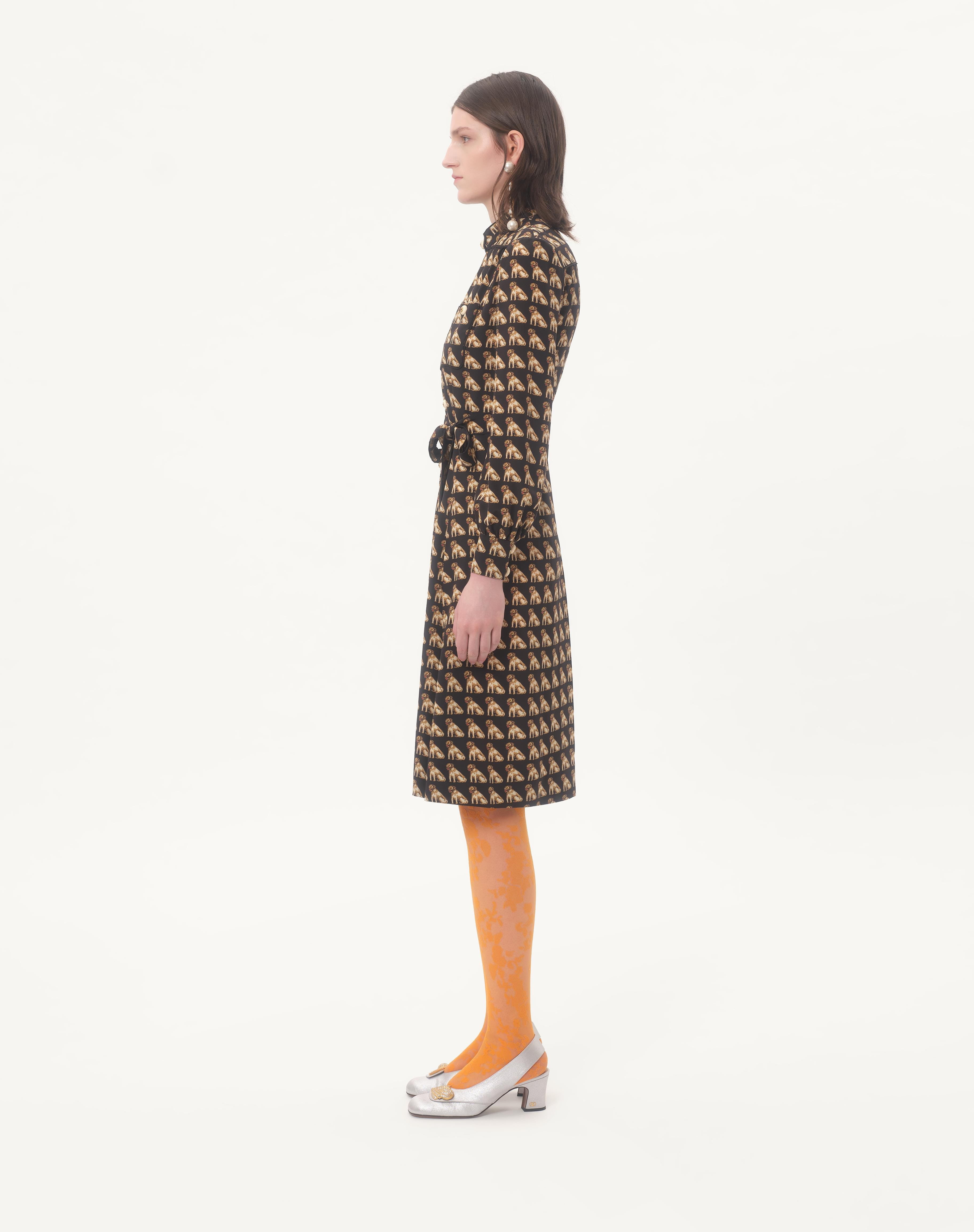 CREPE DE CHINE BLOUSE WITH PETIT CHARLES PRINT - 6