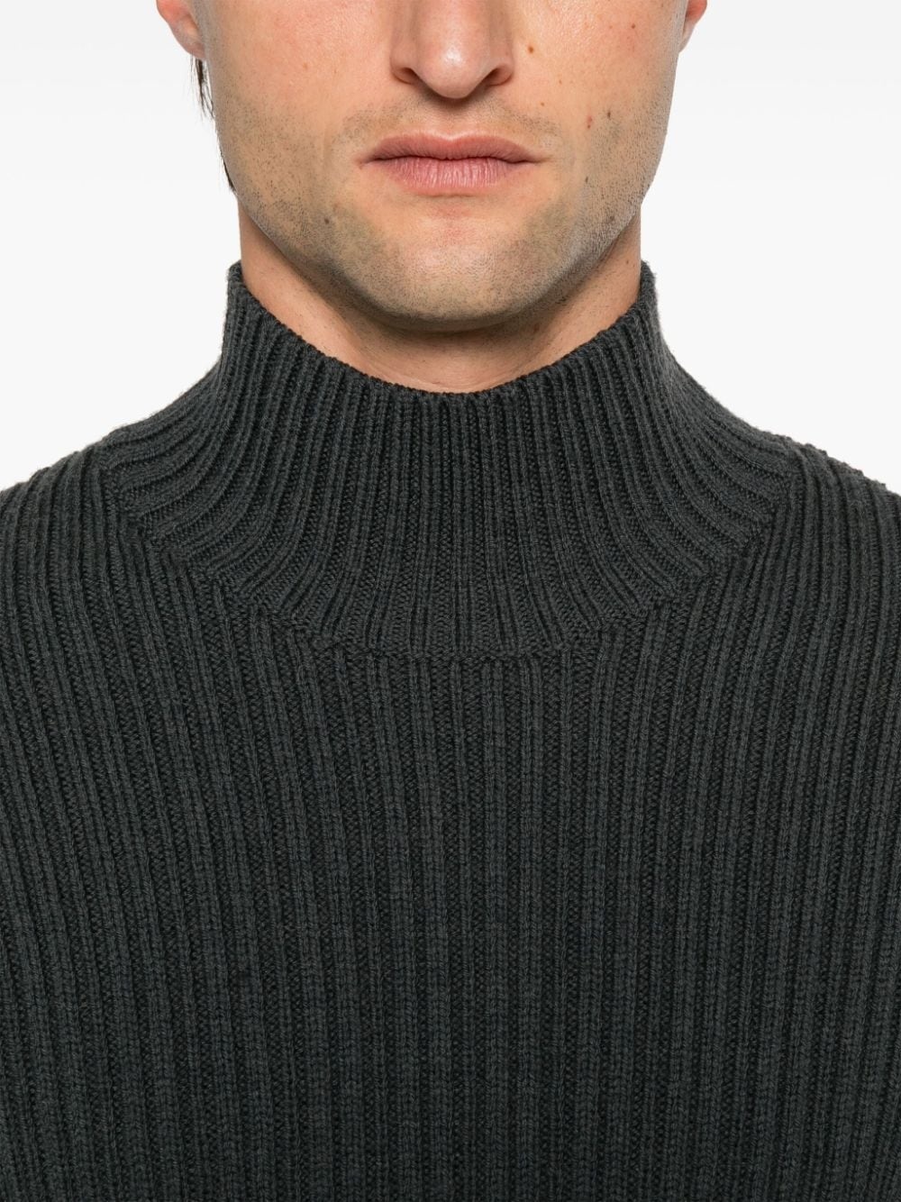 funnel neck sweater - 5