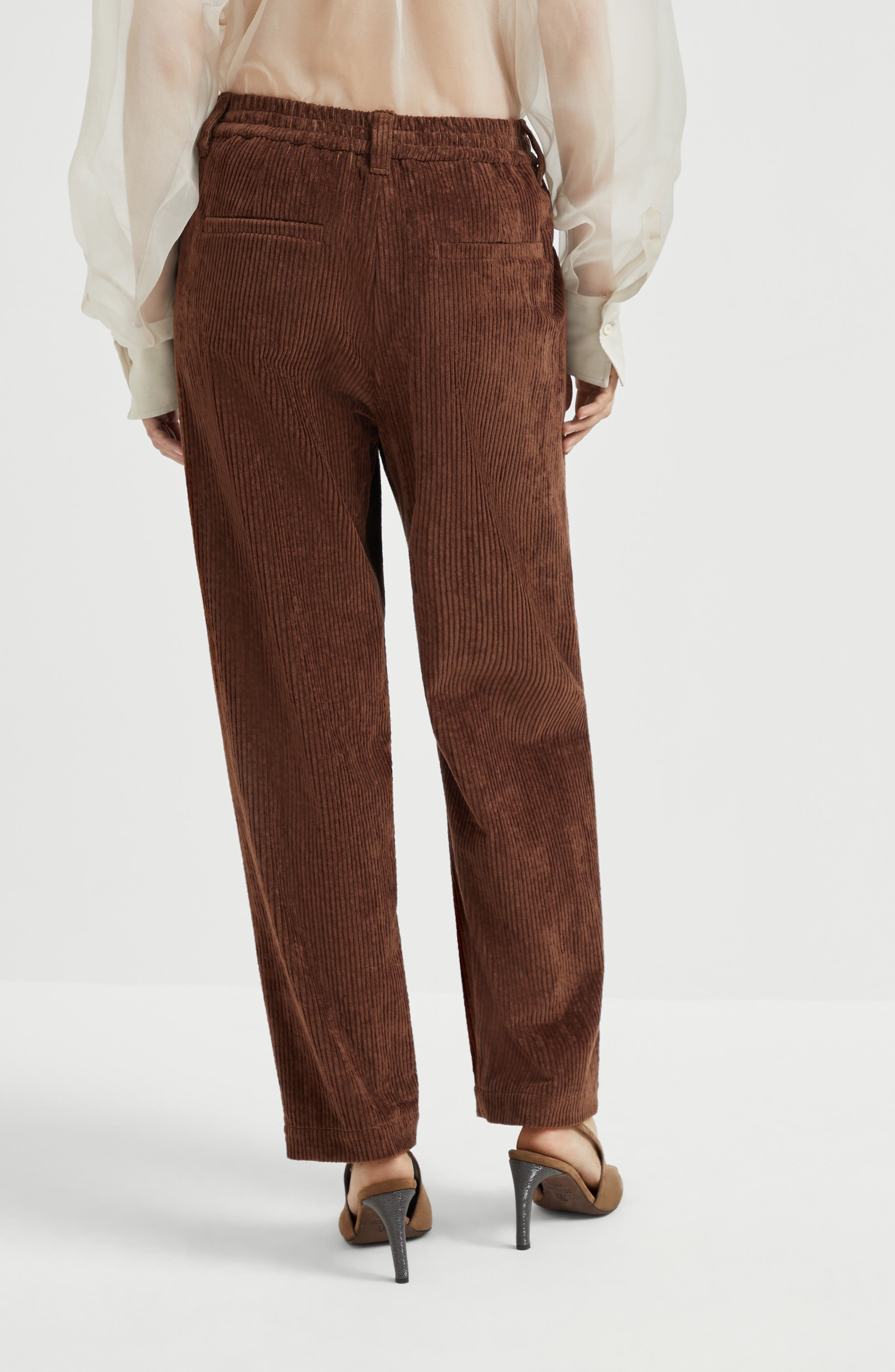 Brunello Cucinelli Corduroy Baggy trousers in Brown at Nordstrom - 3