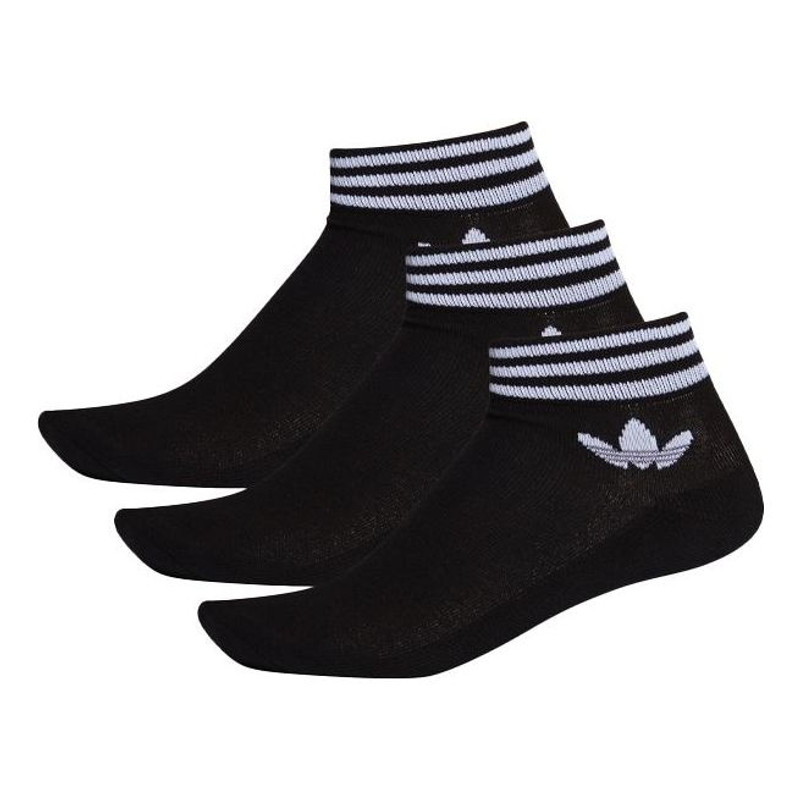 adidas originals Unisex Logo Printing Sports Sock 3 Packs Black EE1151 1
