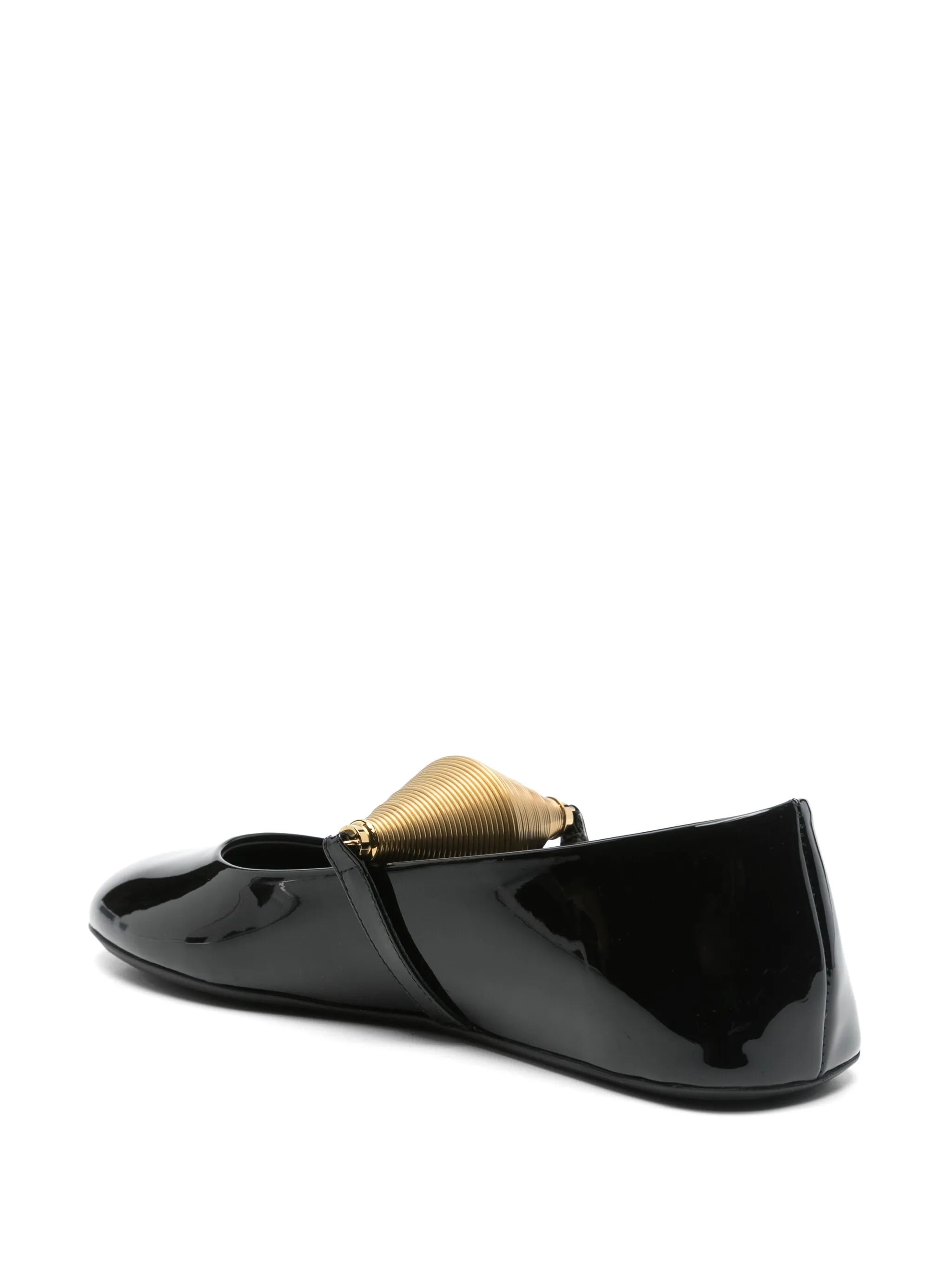 Jewel-detail Ballet Flats - 3