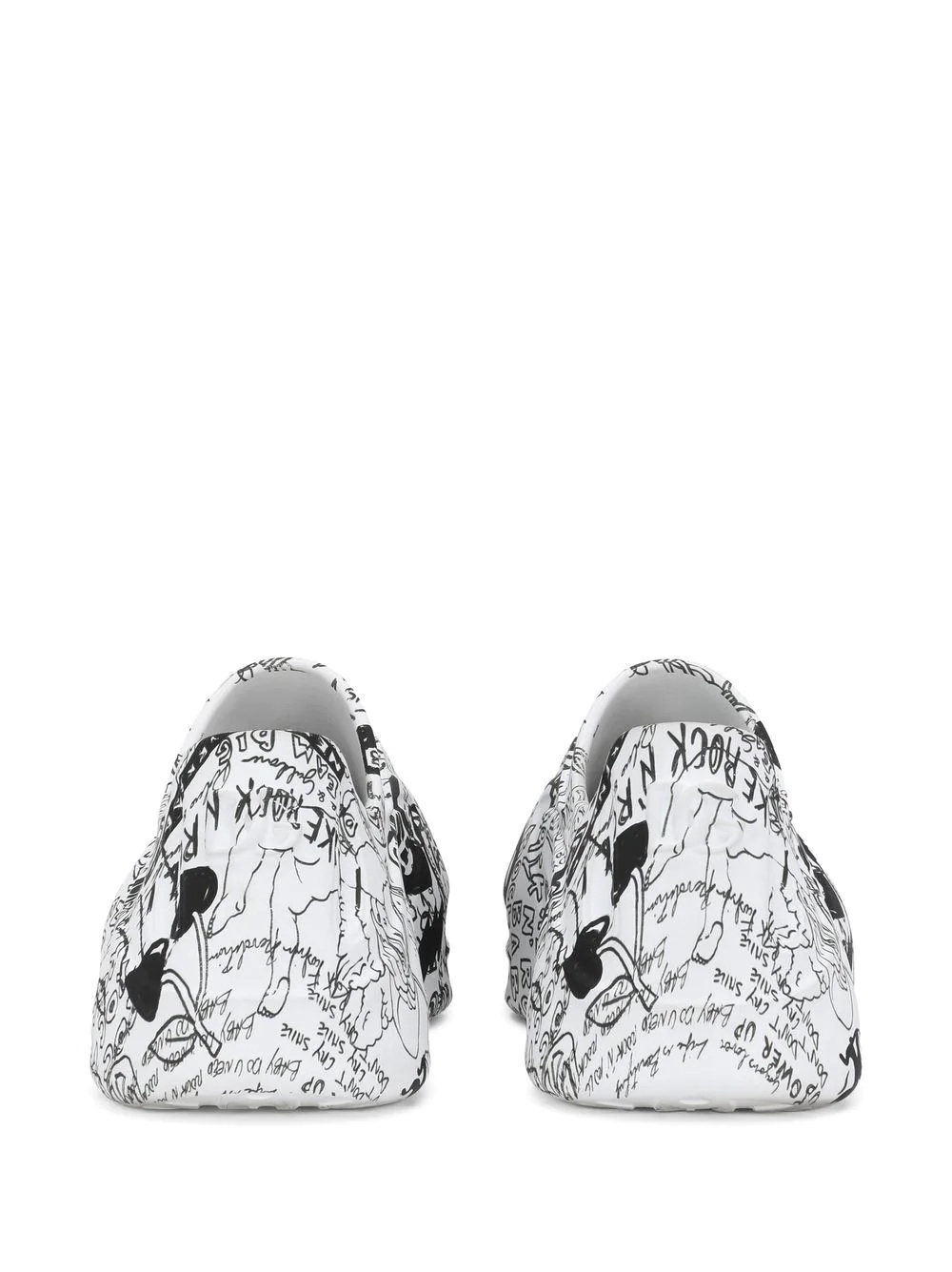 Toy graffiti-print low-top sneakers - 3
