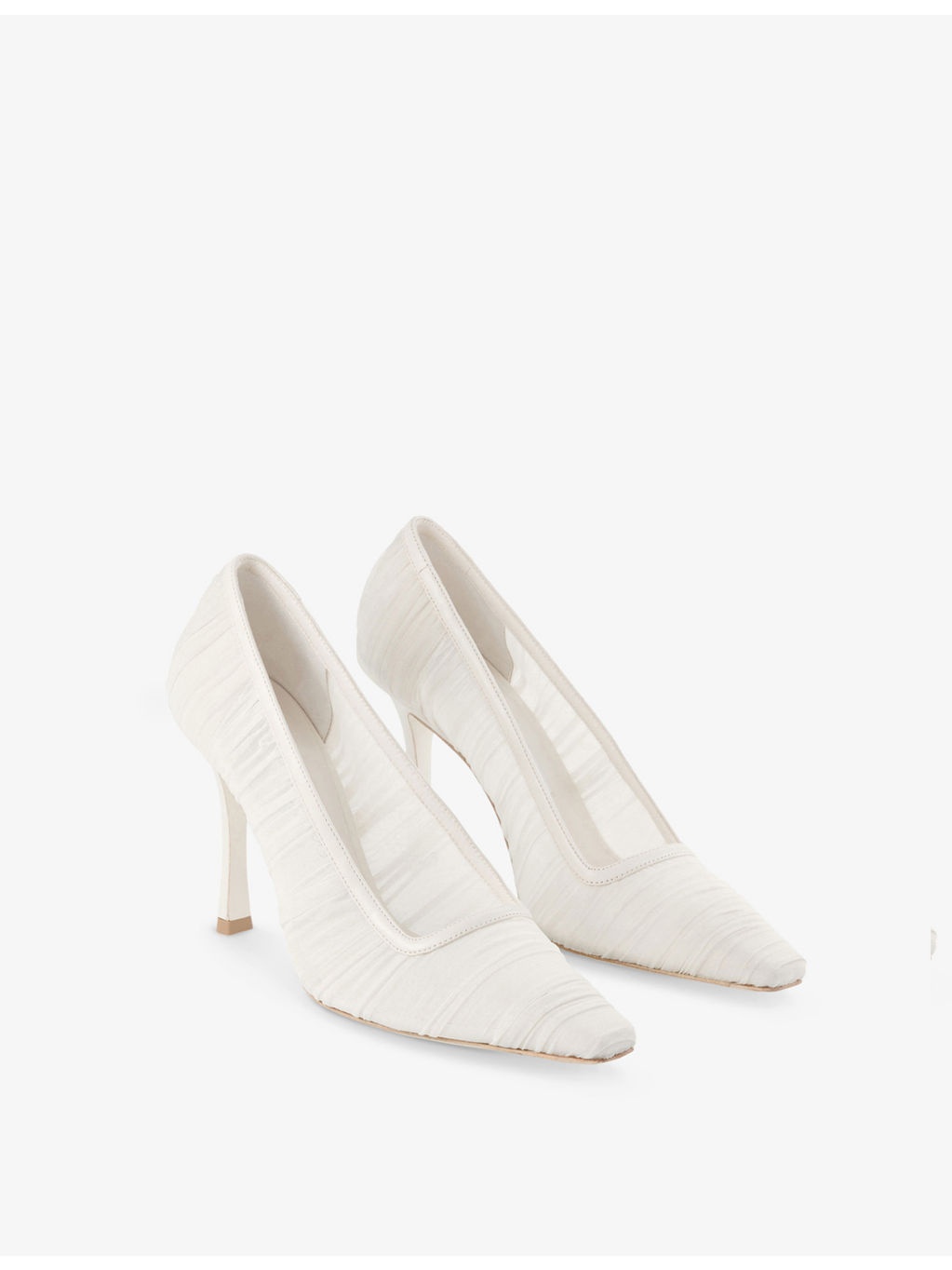 Lotta 100 Ruched Tulle Heeled Pumps - 3