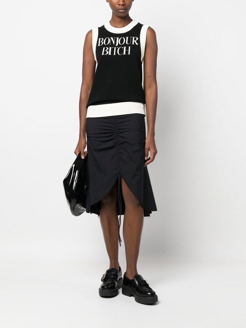VIKTOR & ROLF two-tone intarsia knitted tank top outlook