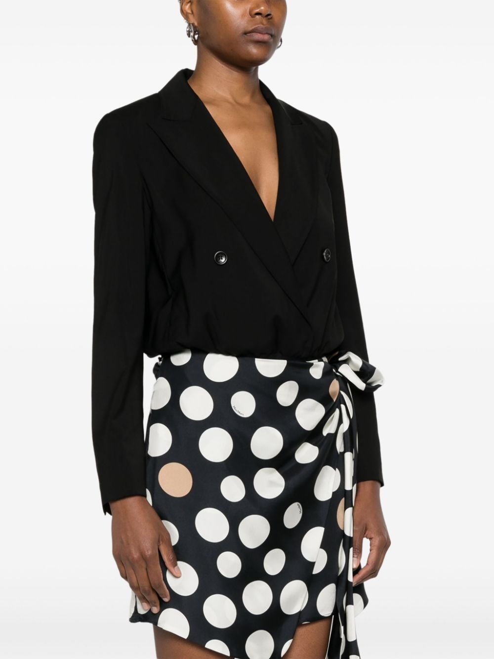 Max Mara Max Mara Women Black Wool Mirra Bodysuit | luosophy