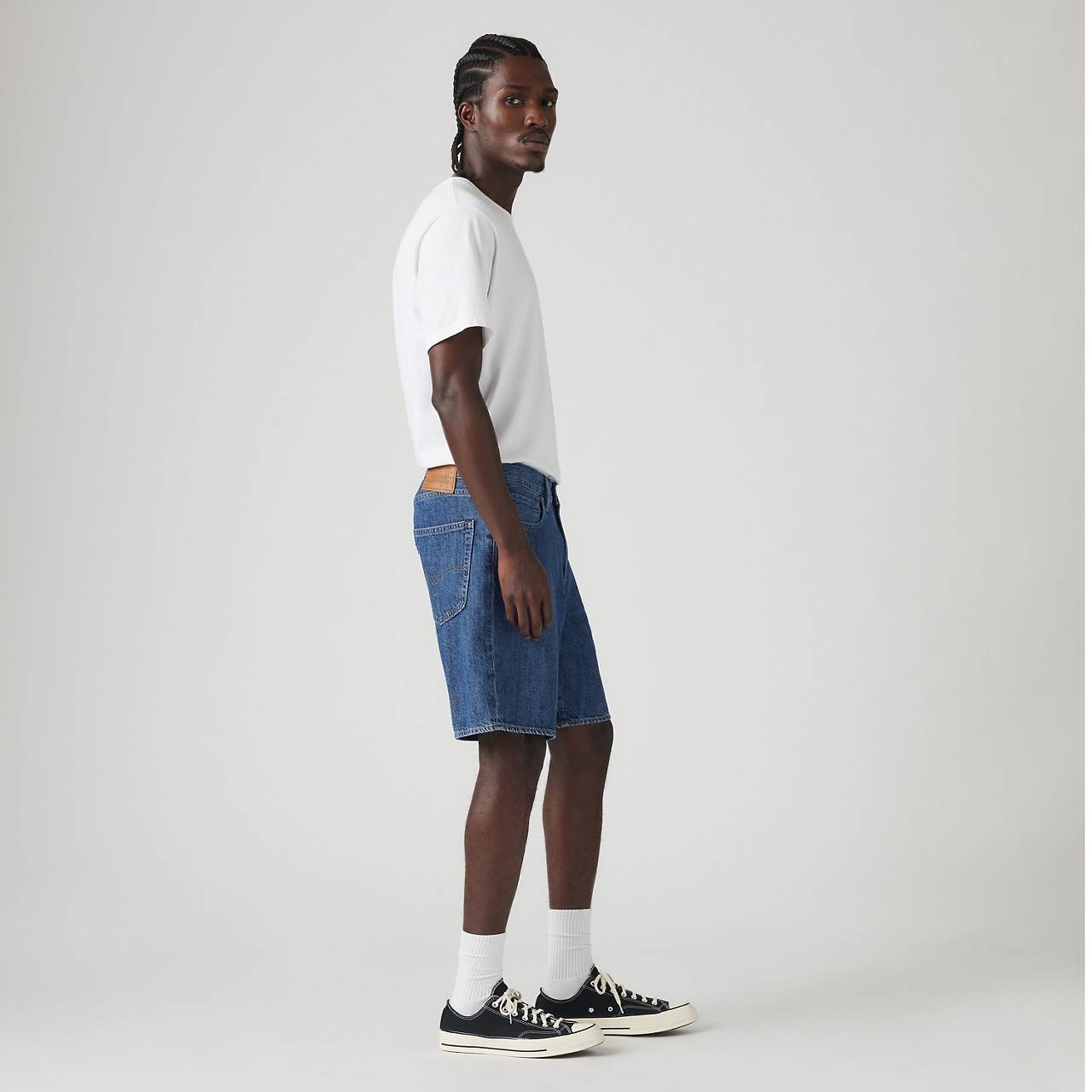 468 STAY LOOSE 9" LINEN+ DENIM MEN'S SHORTS - 6