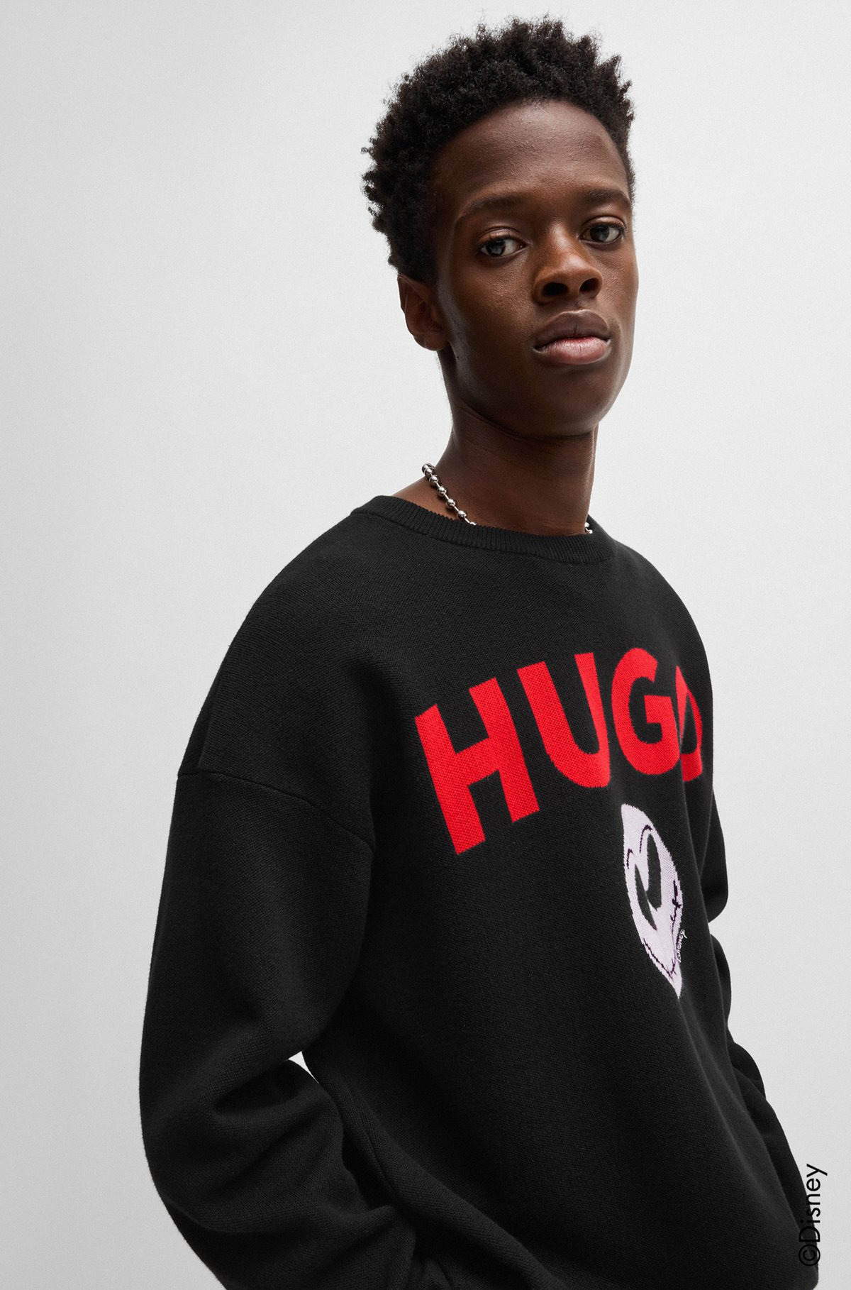 HUGO X DISNEY'S THE NIGHTMARE BEFORE CHRISTMAS LOGO SWEATER - 3