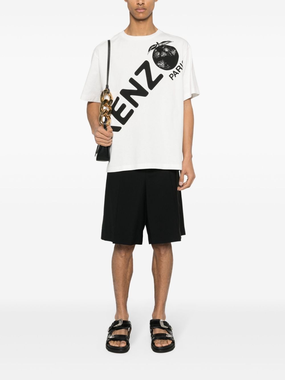 logo-print cotton T-shirt - 2