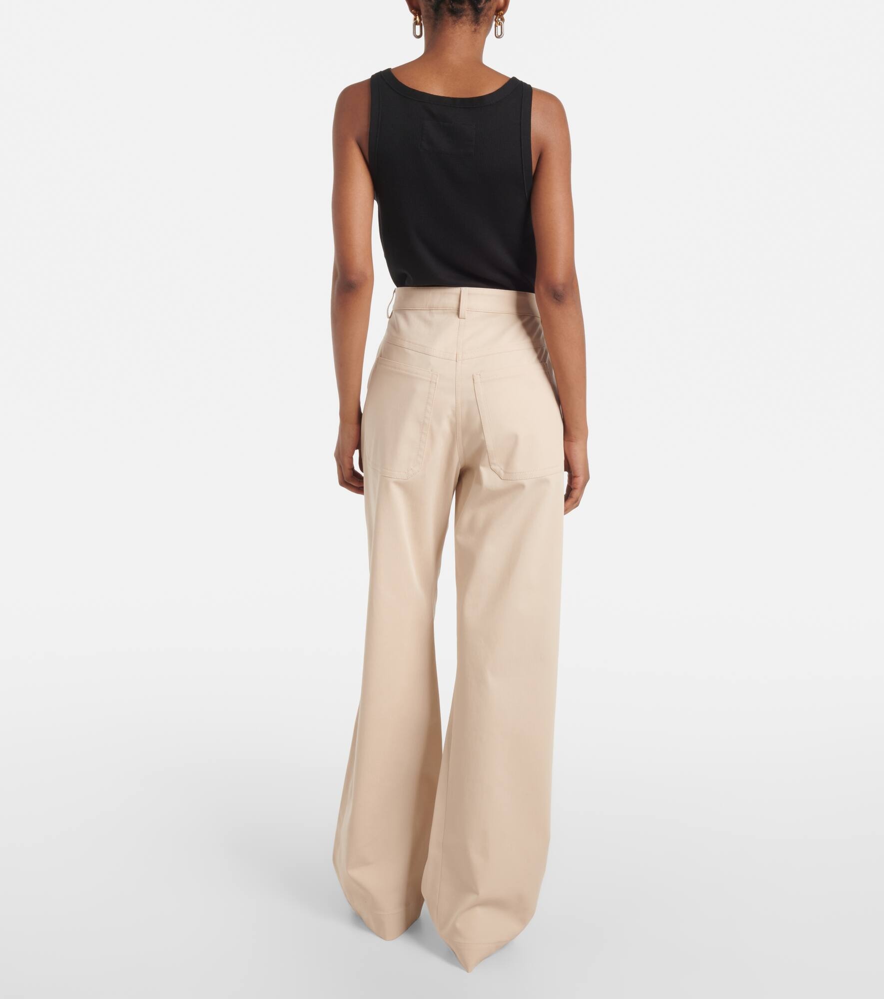 Era cotton-blend wide-leg pants - 3