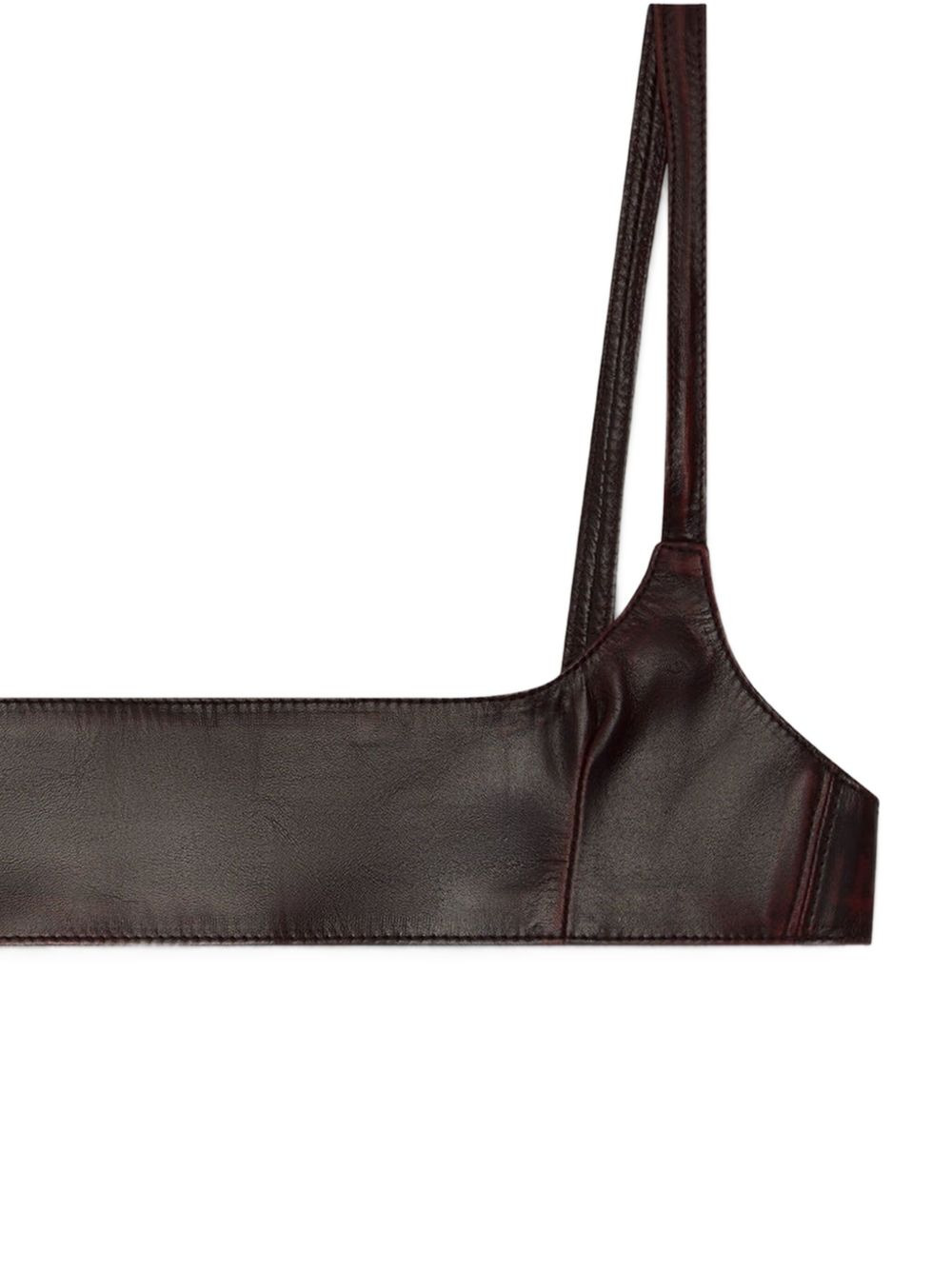 leather mini bra - 2