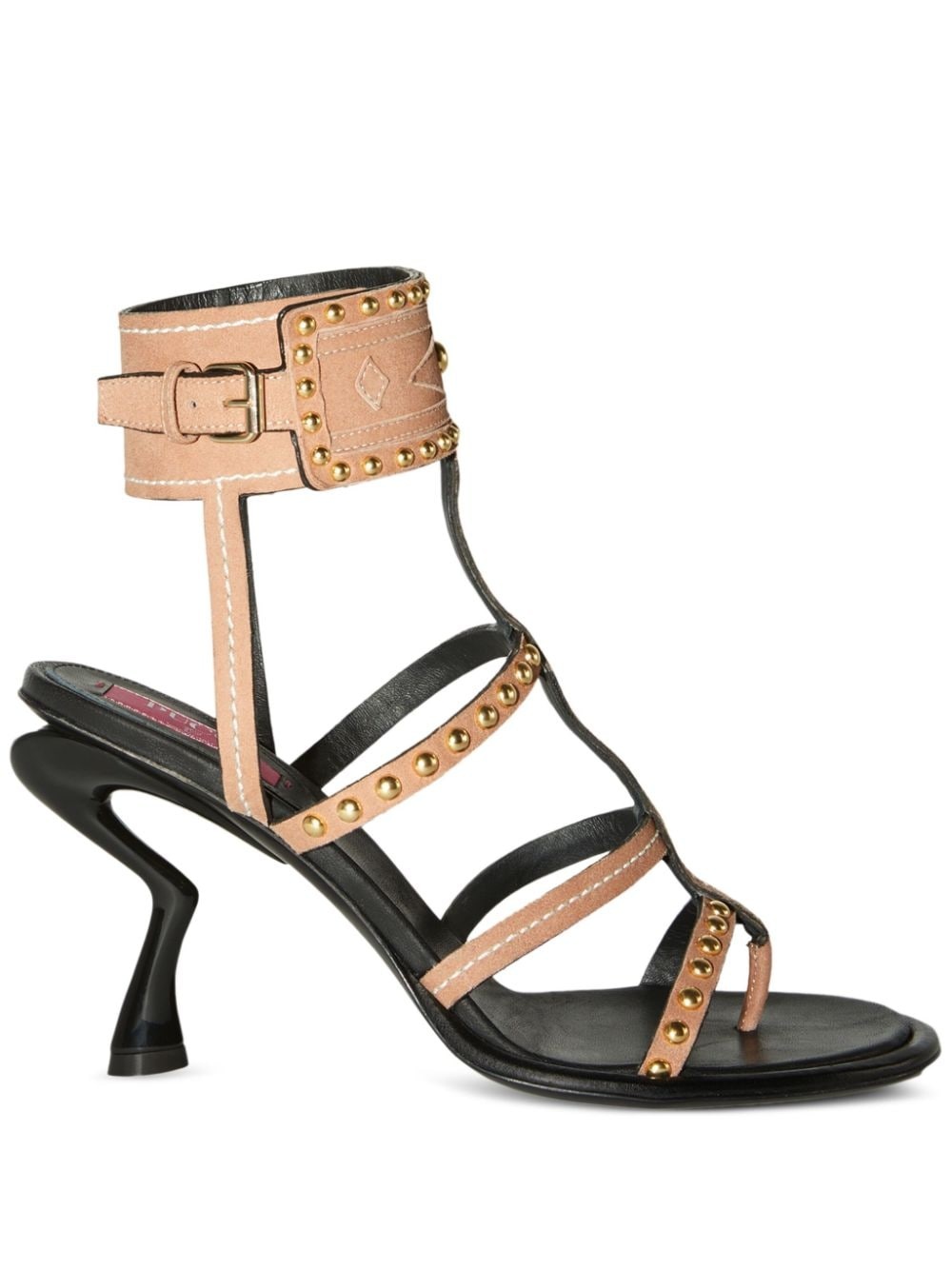 Emilia stud-embellished sandals - 1