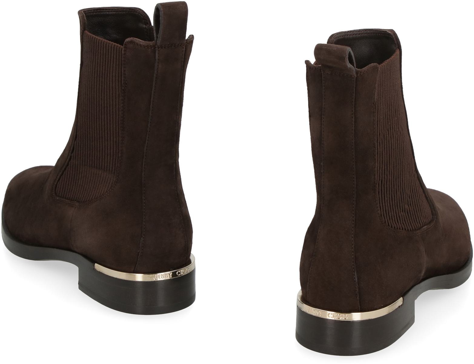 JIMMY CHOO THE SALLY SUEDE CHELSEA BOOTS - 4