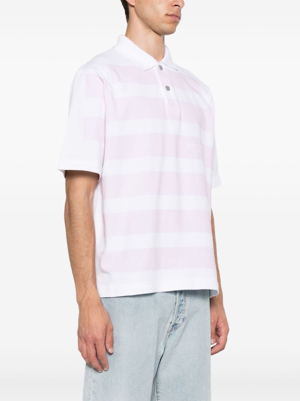 striped cotton polo shirt - 3