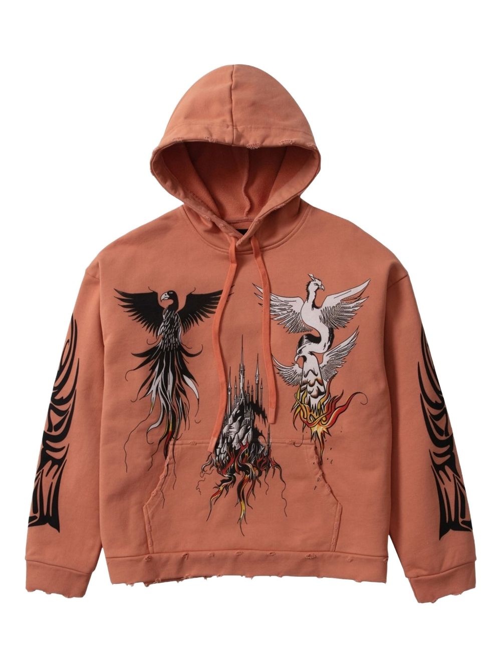 Nefarious bird-print hoodie - 1