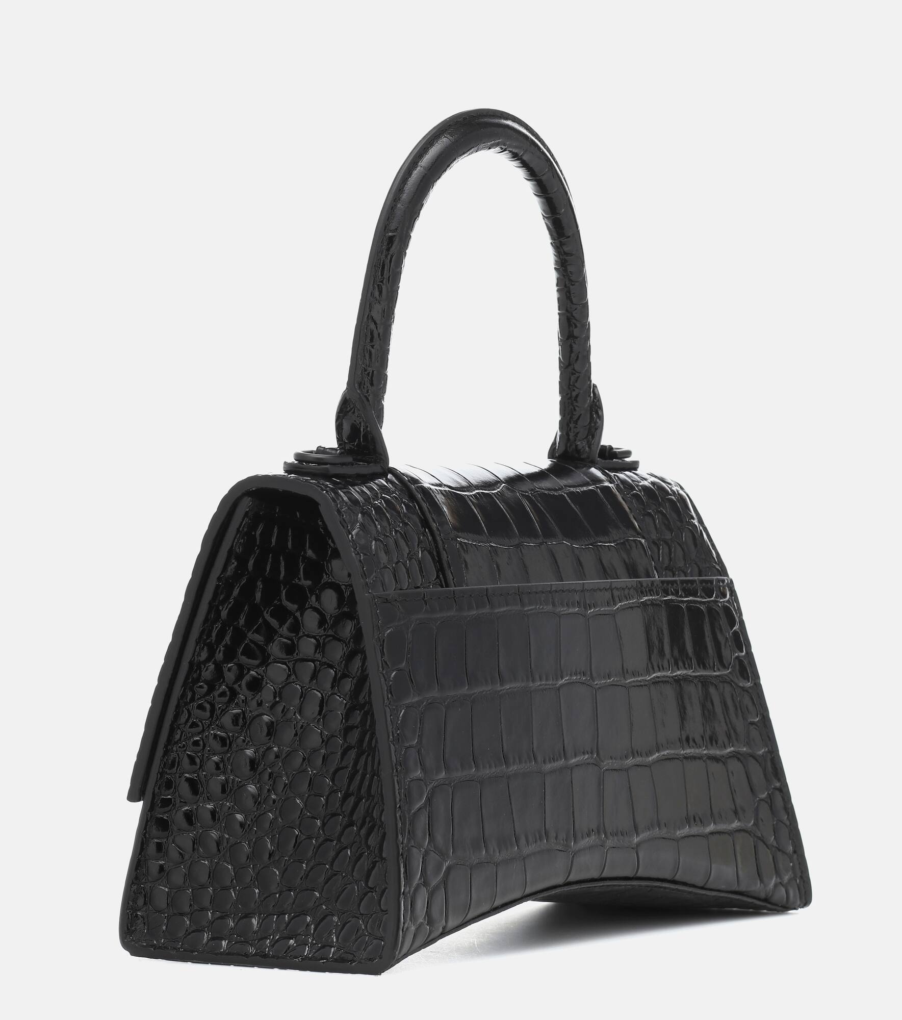 Hourglass Small leather shoulder bag - 4