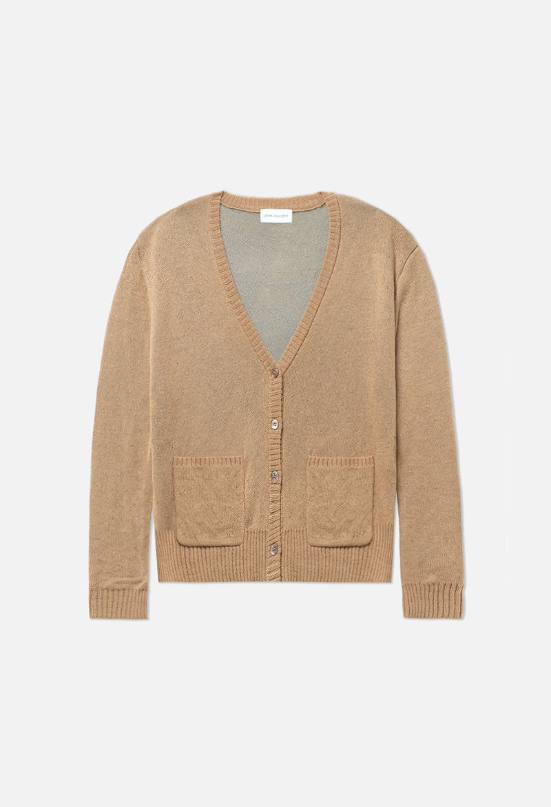 John Elliott HIGH TWIST WOOL CARDIGAN outlook