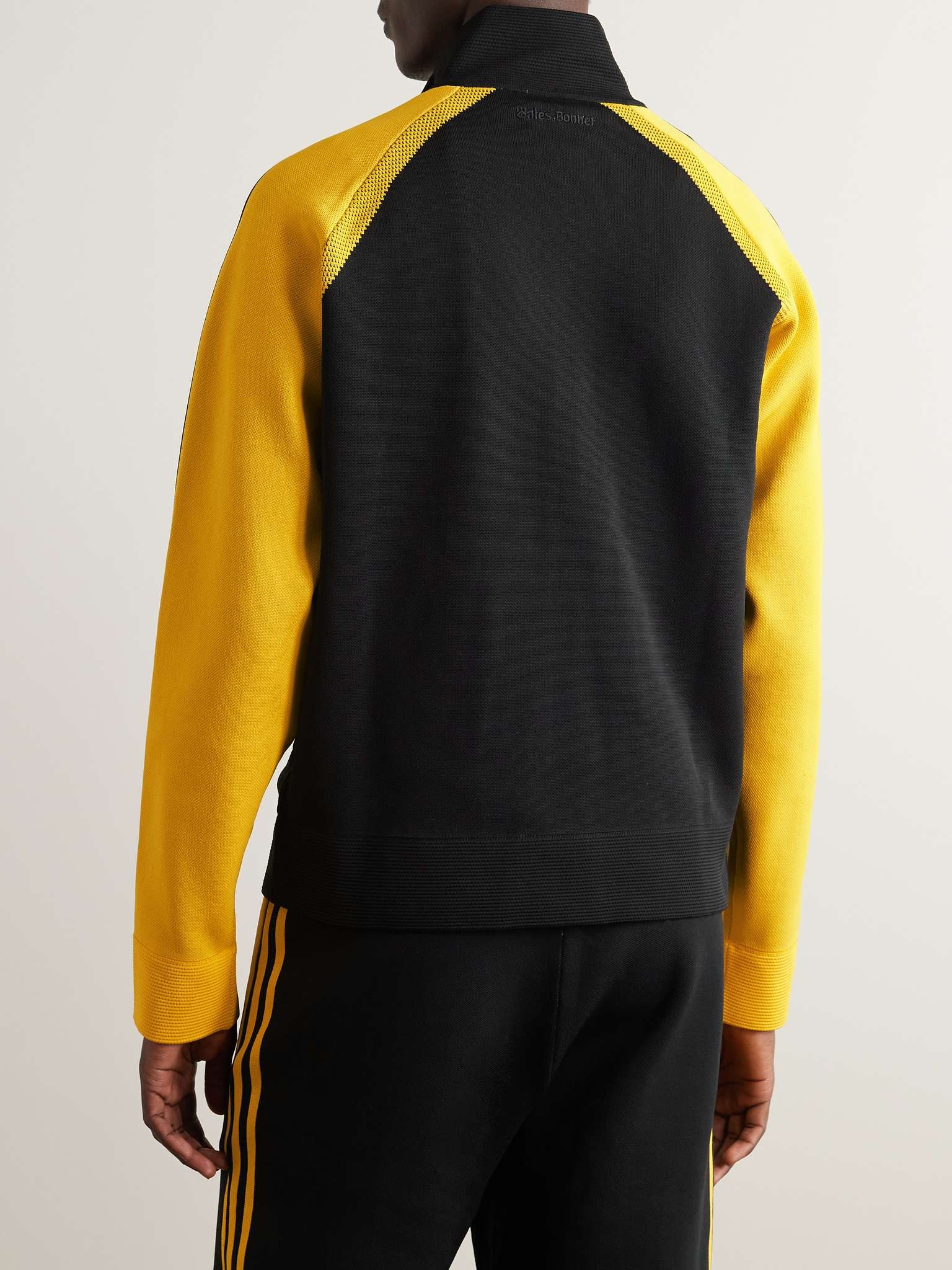 + Wales Bonner Two-Tone Knitted Zip-Up Track Jacket - 3