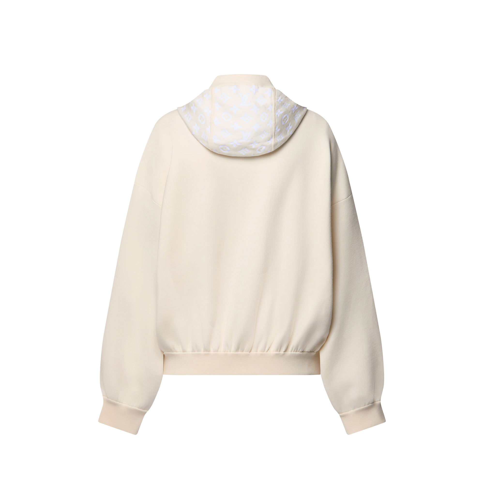 Monogram Accent Knit Hoodie - 3