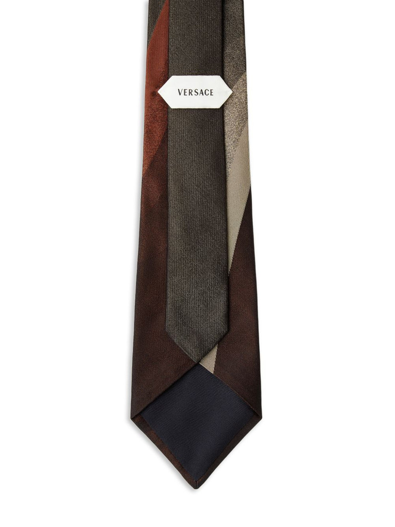 VERSACE printed jacquard silk tie outlook