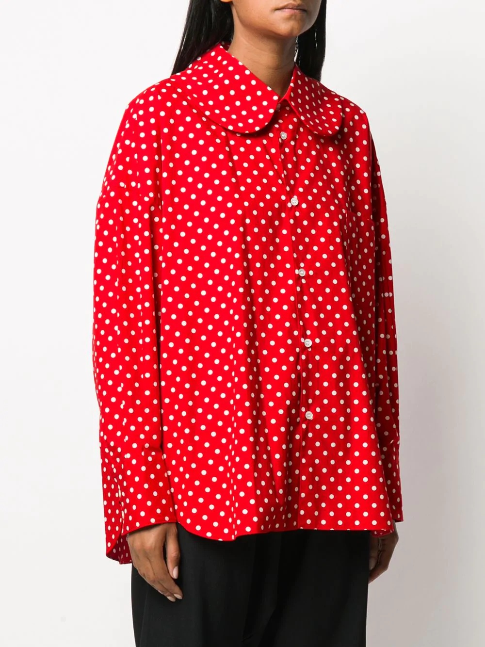 polka dot print shirt - 3