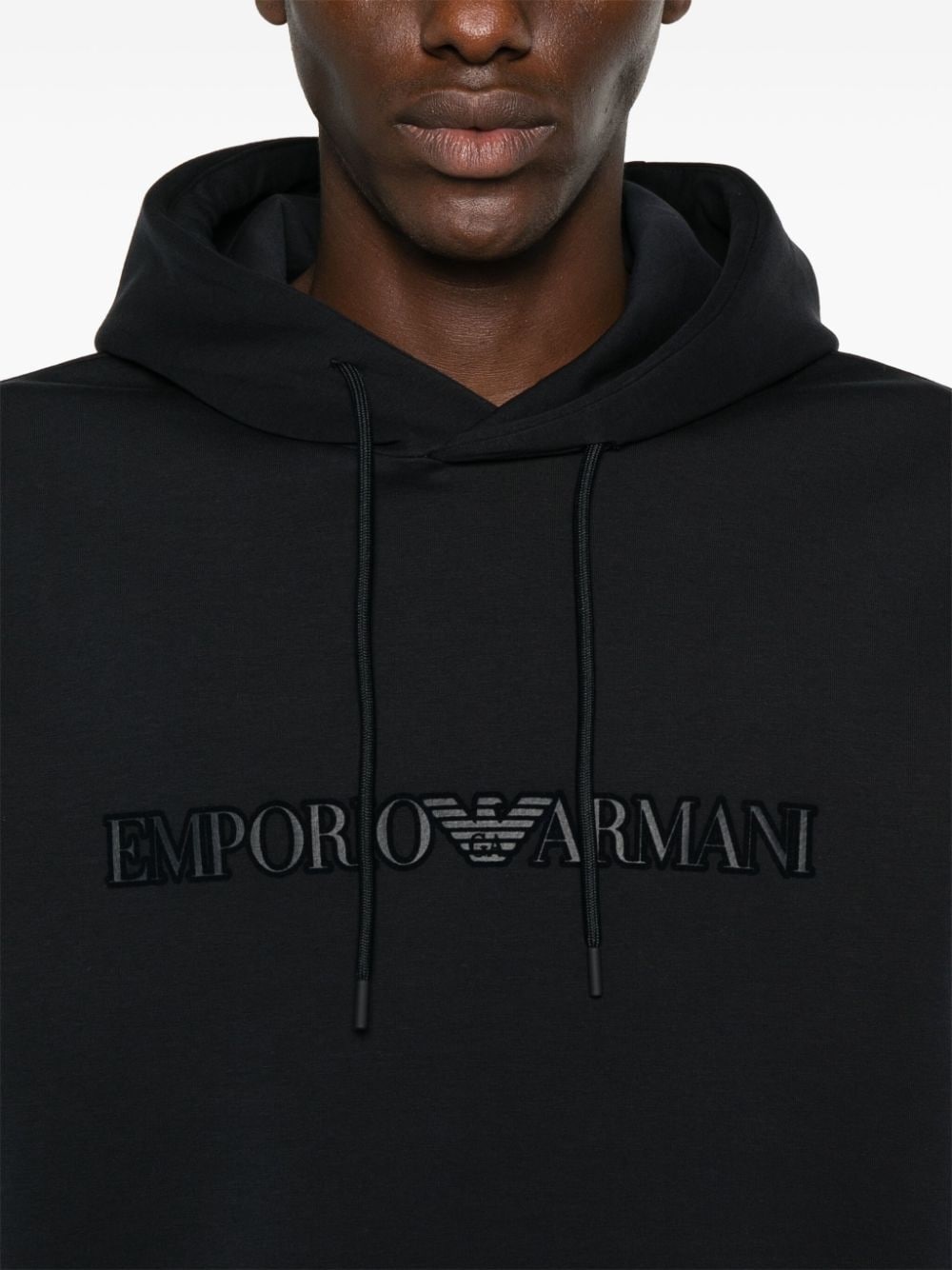 logo-embroidered hoodie - 5