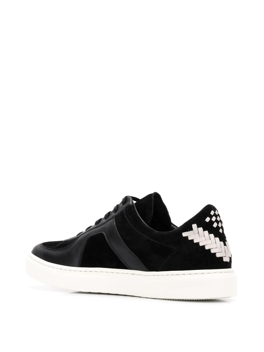 chevron stitch sneakers - 3