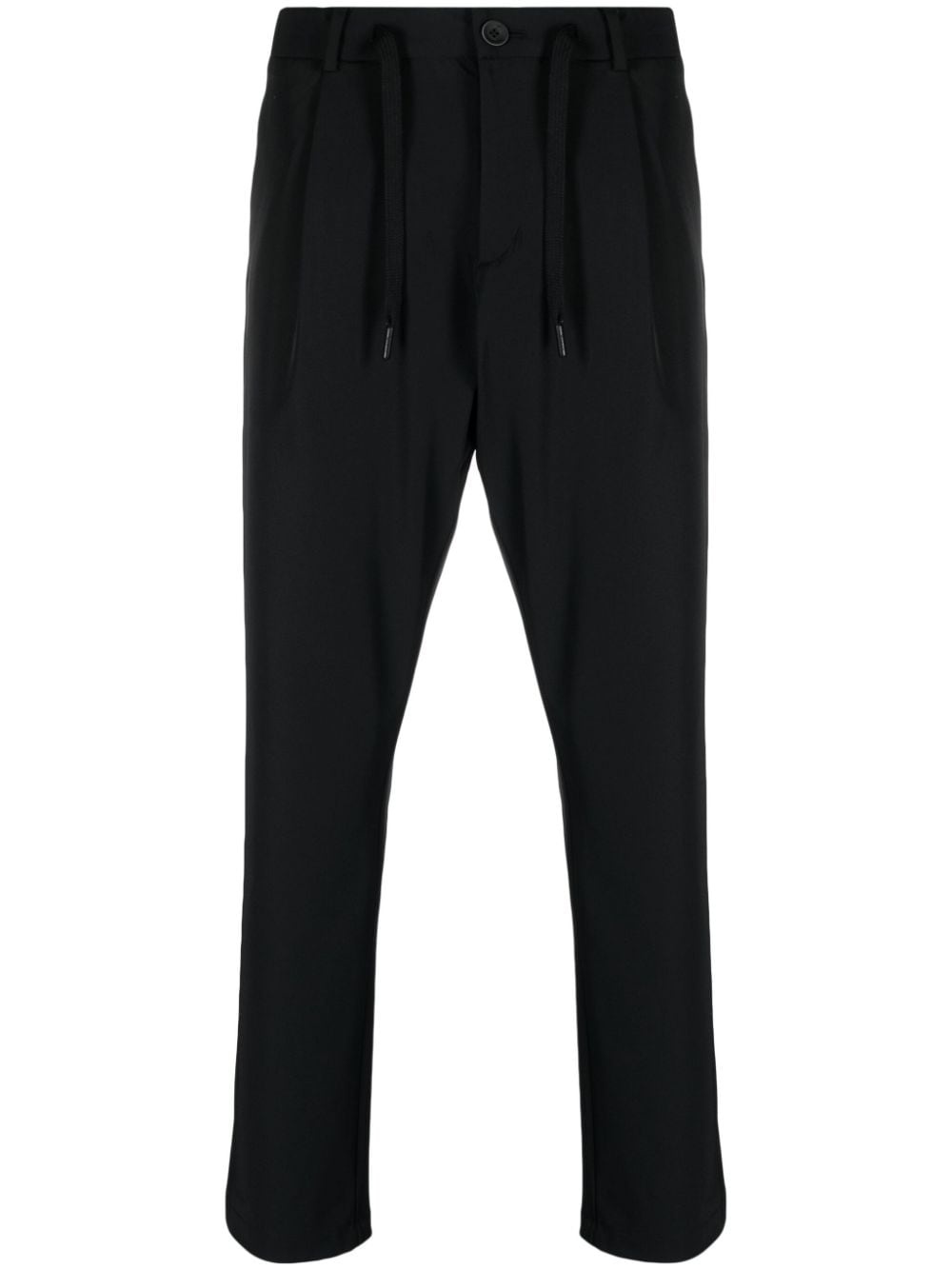 drawstring-waist slim-cut trousers - 1