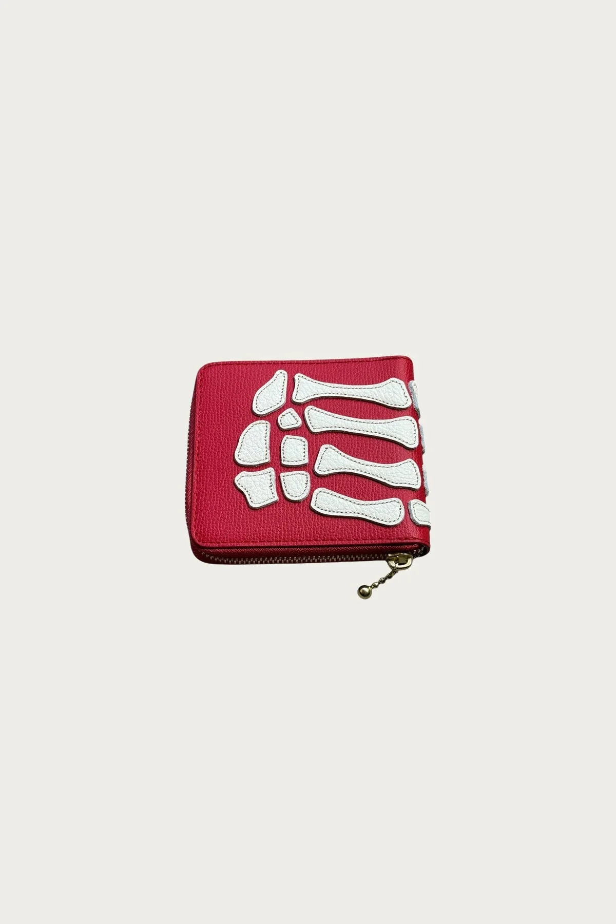 THUMB-UP BONE BAND ZIP Wallet - Red - 1