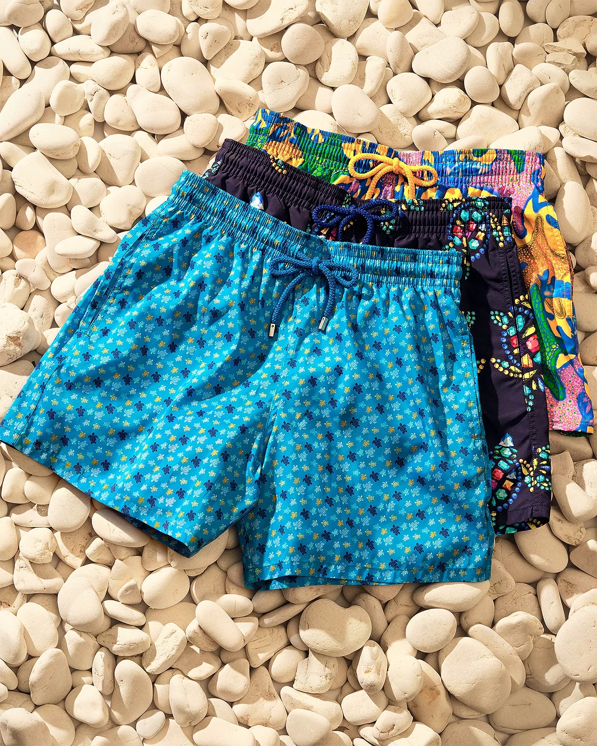 Mahina Micro Ronde Des Tortues Print 7" Swim Trunks - 5