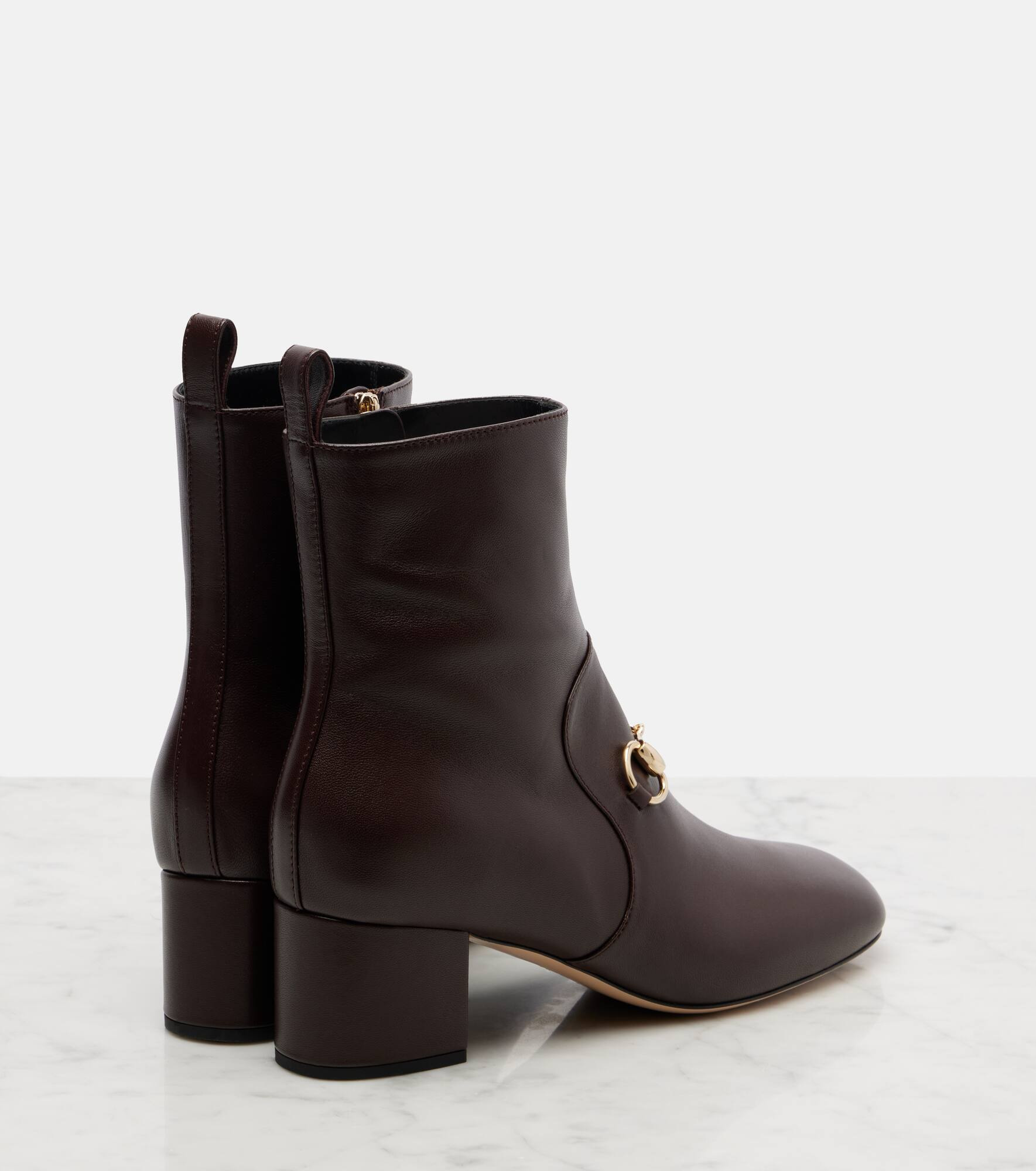 Horsebit leather ankle boots - 2