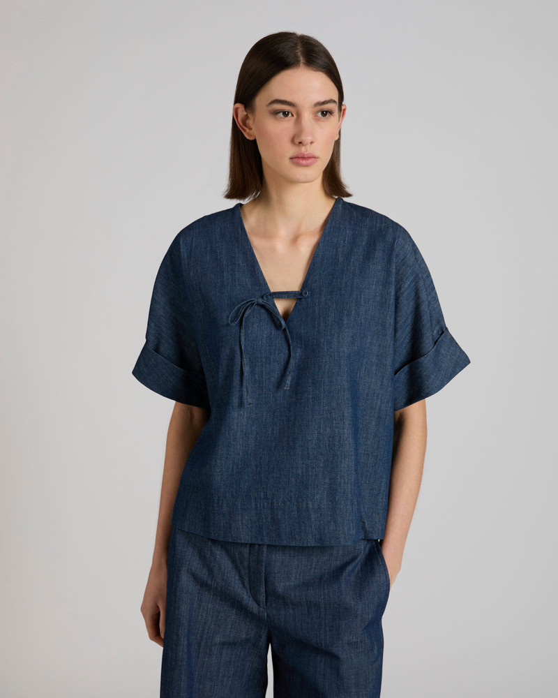 SLOWEAR Wide fit denim shirt outlook
