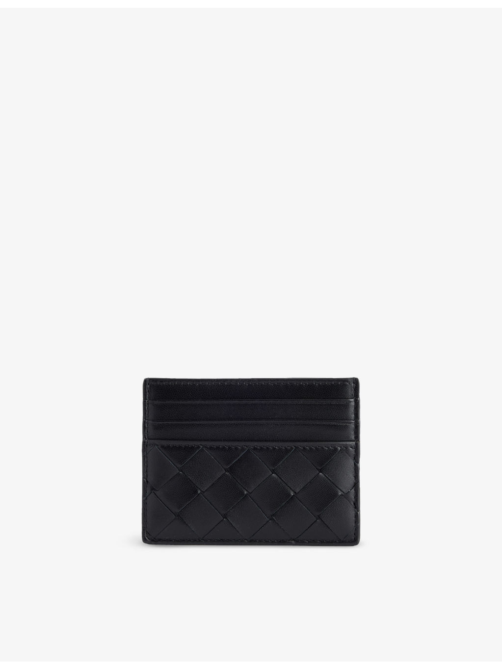 Intrecciato leather card holder - 1