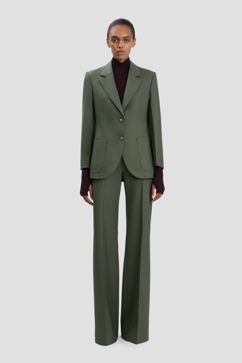 Victoria Beckham Patch Pocket Jacket In Oregano outlook