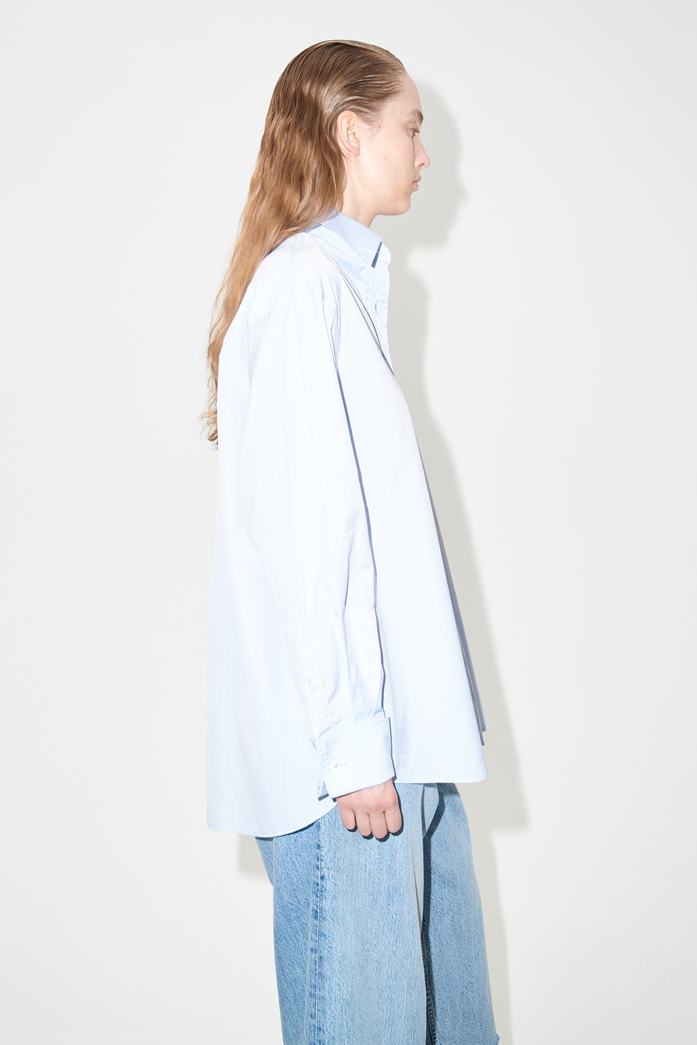 Lend Tuxedo Shirt Business Blue Poplin - 5