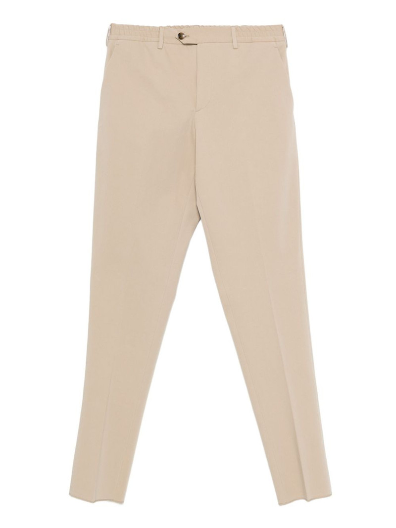 elastic-waistband pocket trousers 1