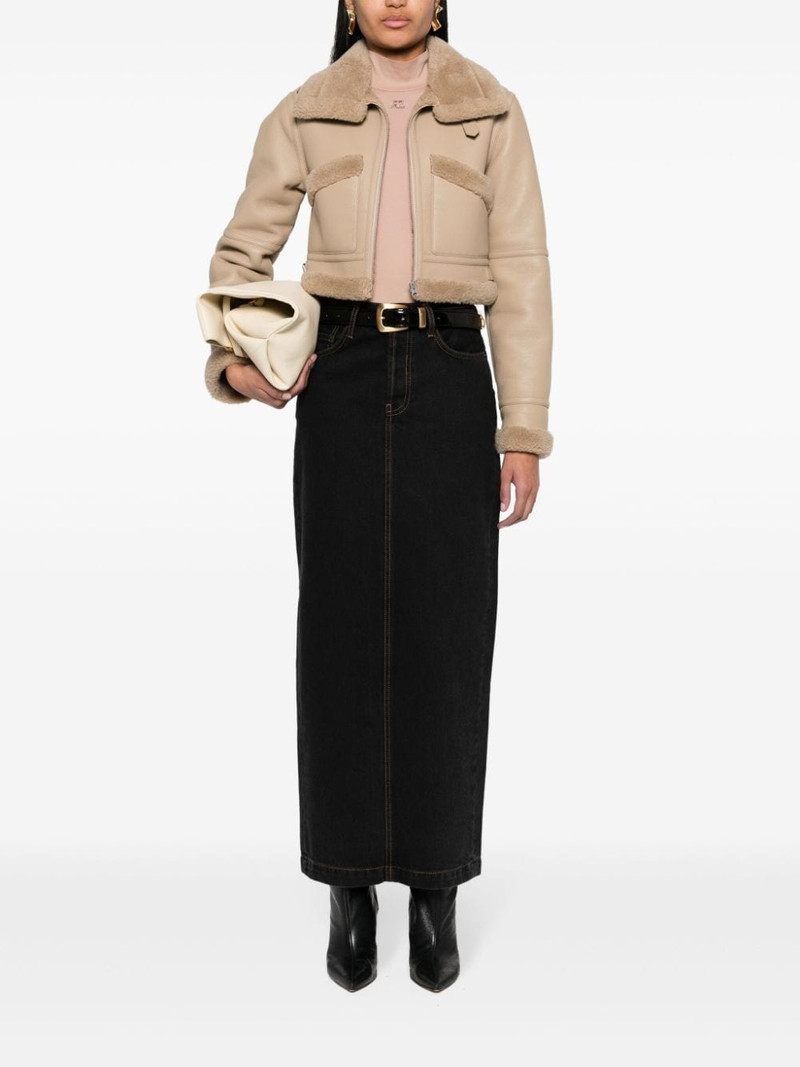 WARDROBE.NYC straight denim maxi skirt outlook