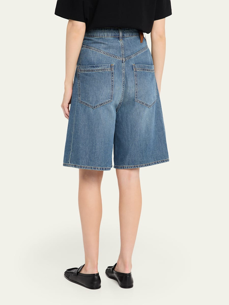 Ines Crossover Denim Shorts 3