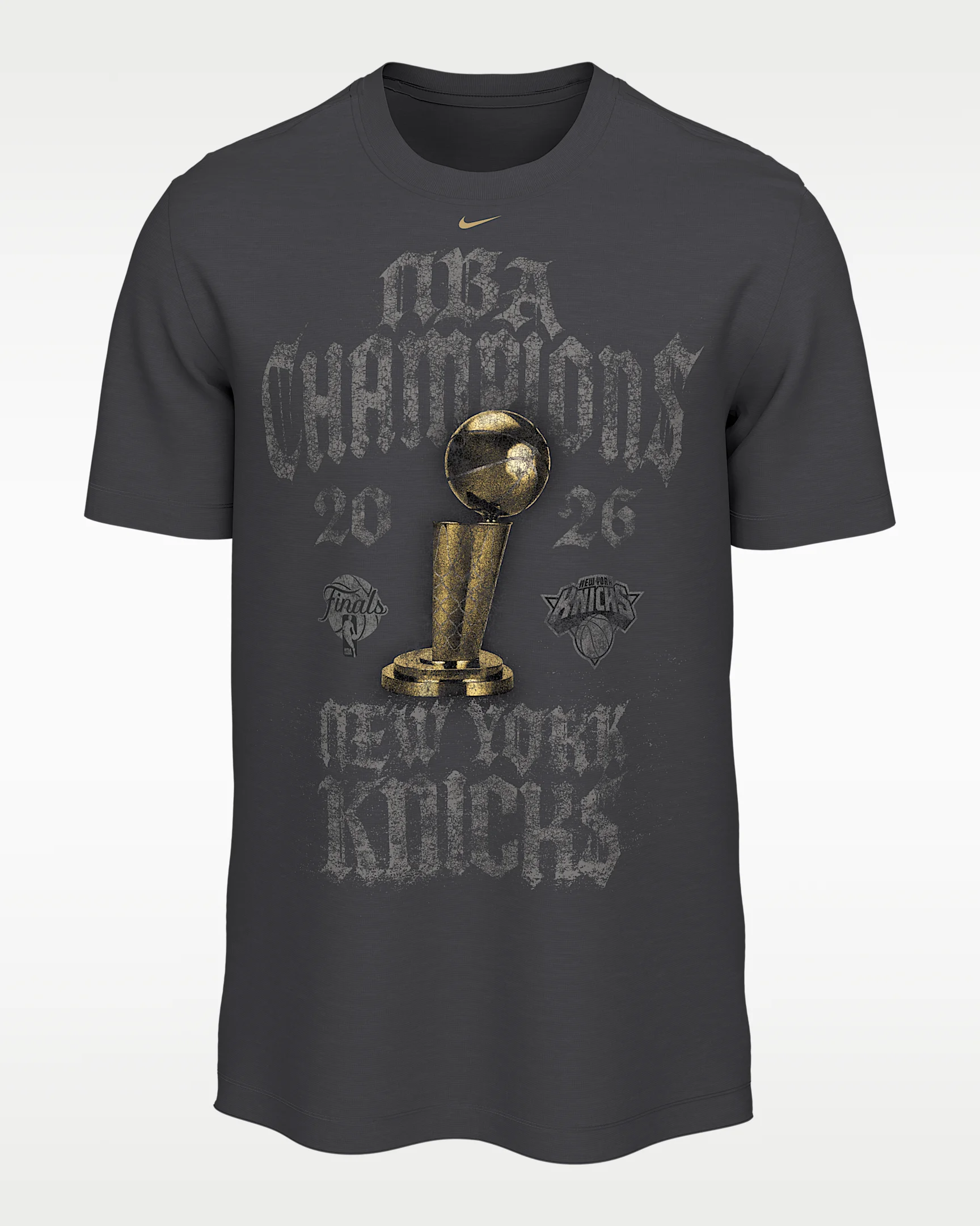 New York Knicks 2025-26 NBA Champions Nike Basketball Locker Room T-Shirt - 1