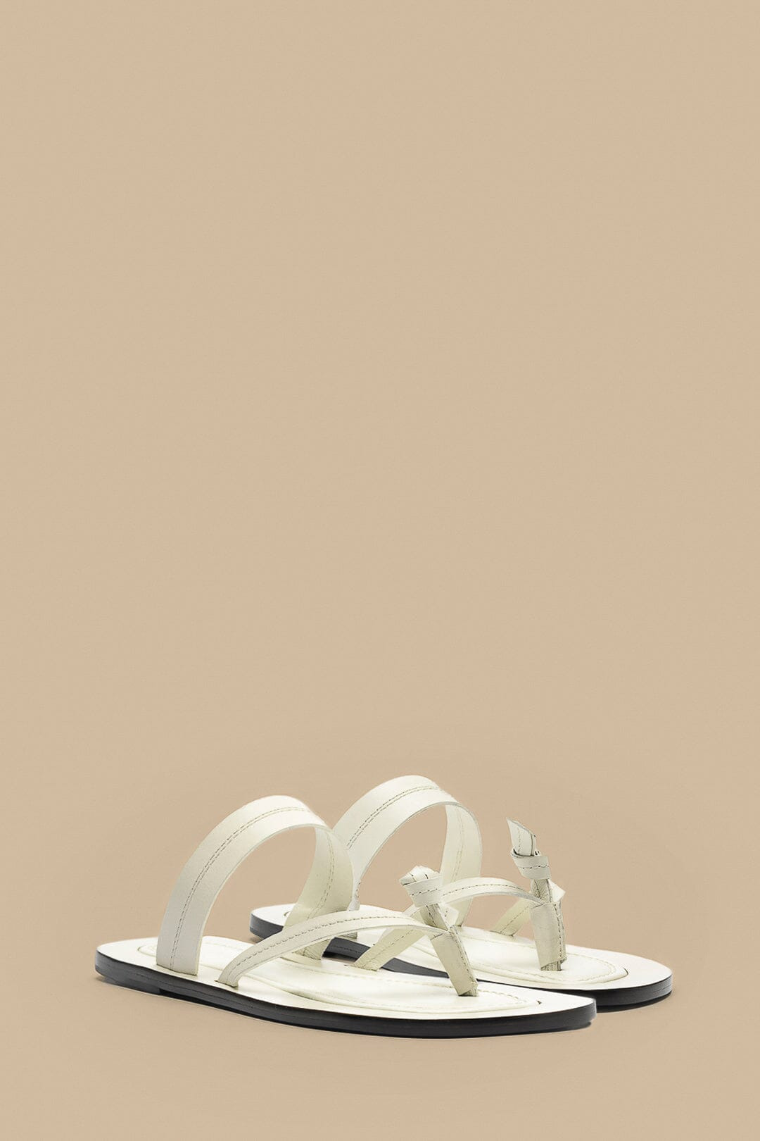 Ivory Tie Flat Sandal - 3