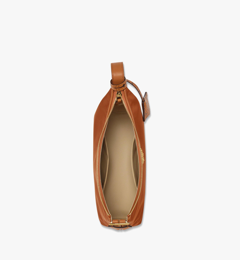 Aren Hobo in Recycled Nylon and Monogram Print Leather 4