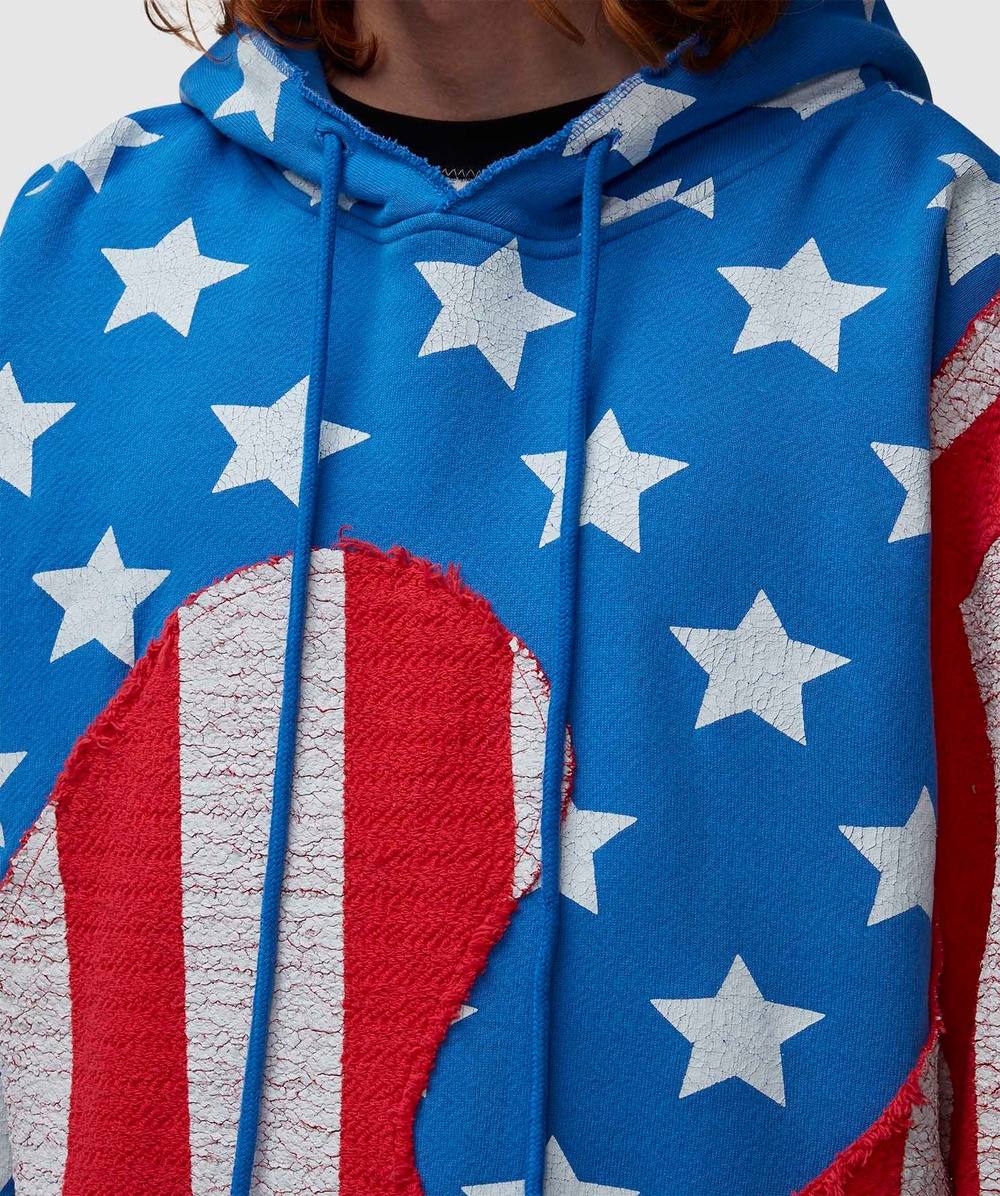 Stars and stripes swirl hoodie - 4