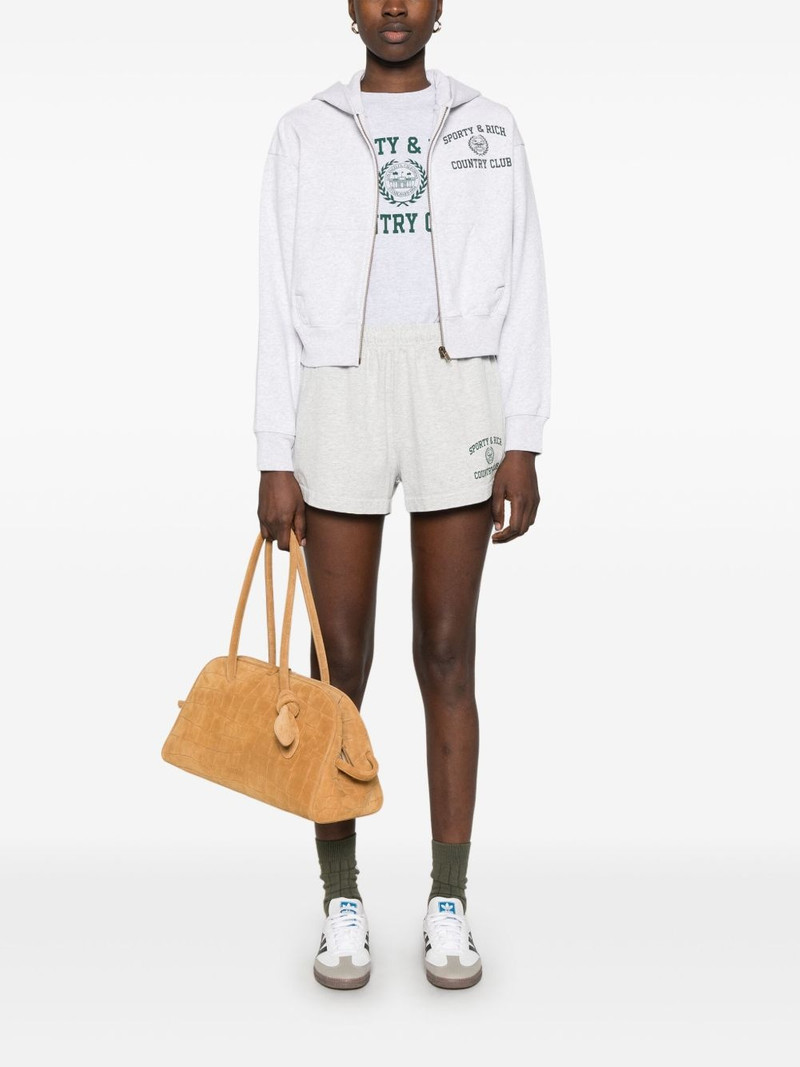 Sporty & Rich Varsity Crest shorts outlook