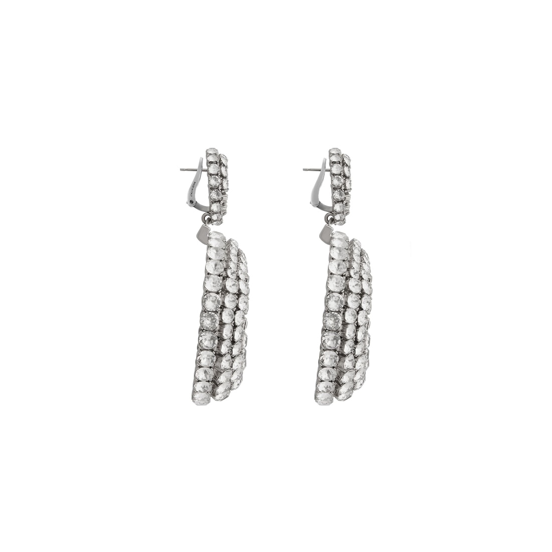 Women's Palazzo Round Earrings in Antique Silver - 3