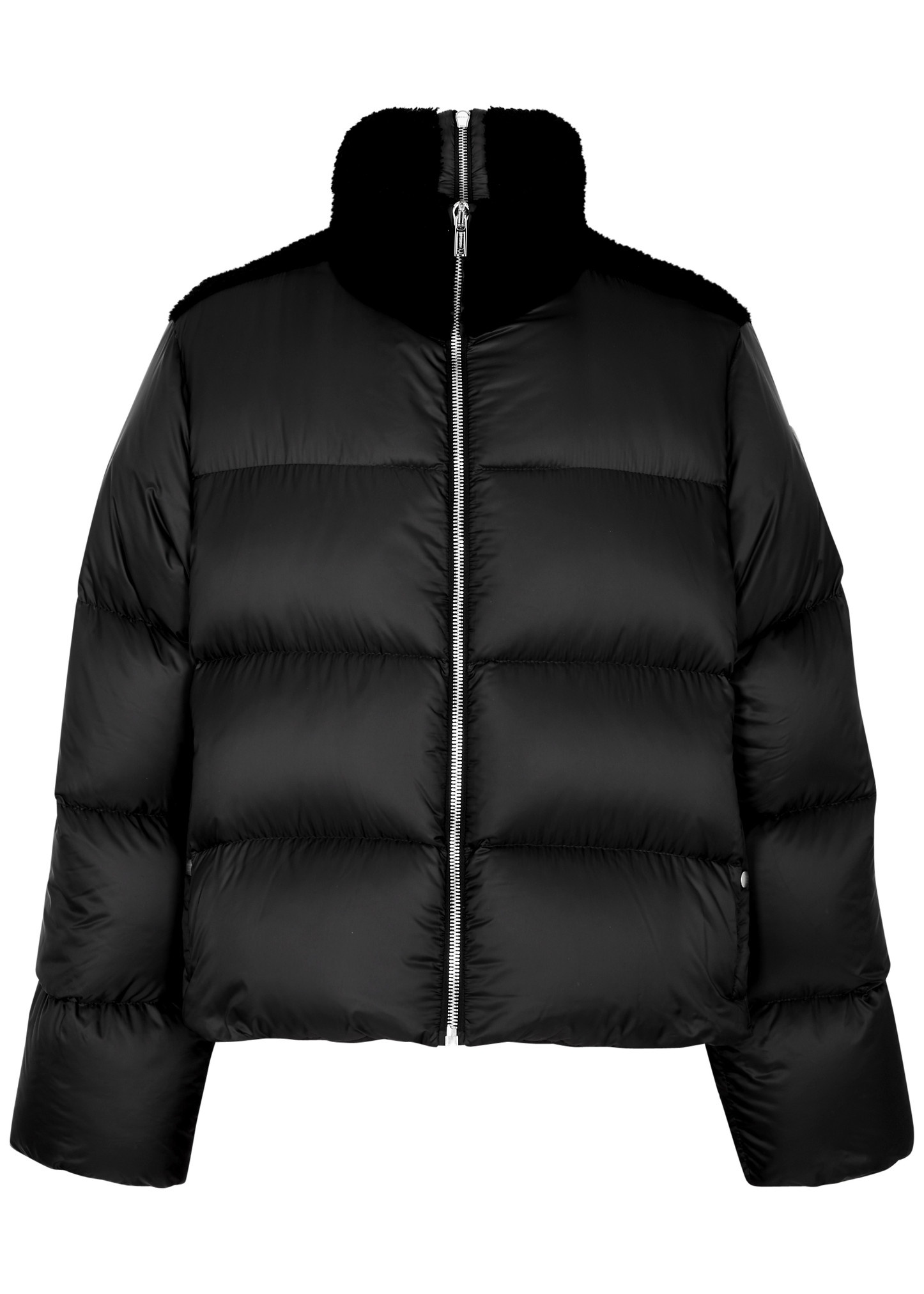 X Moncler Cyclopic quilted shell and shearling jacket - 1